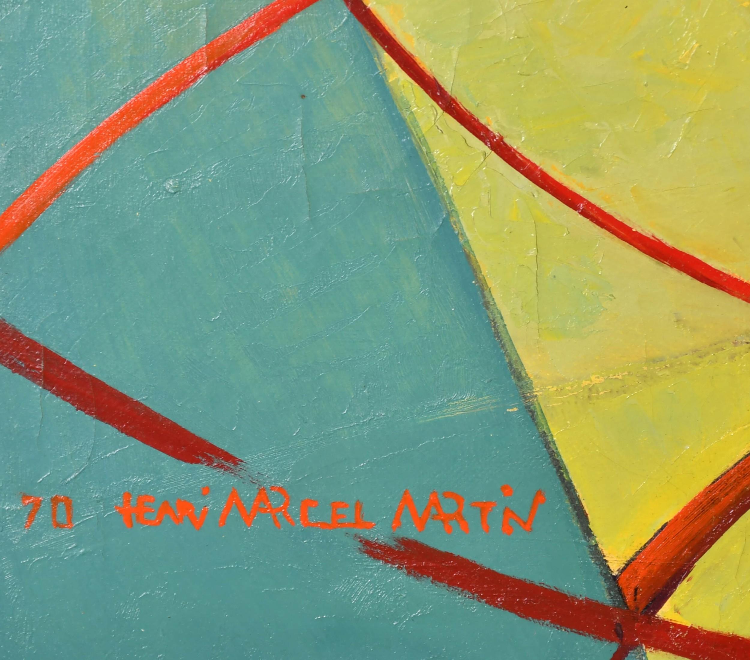 Garden Trug & Shears - Huge 20th Century French Garden Still Life Oil Painting For Sale 2