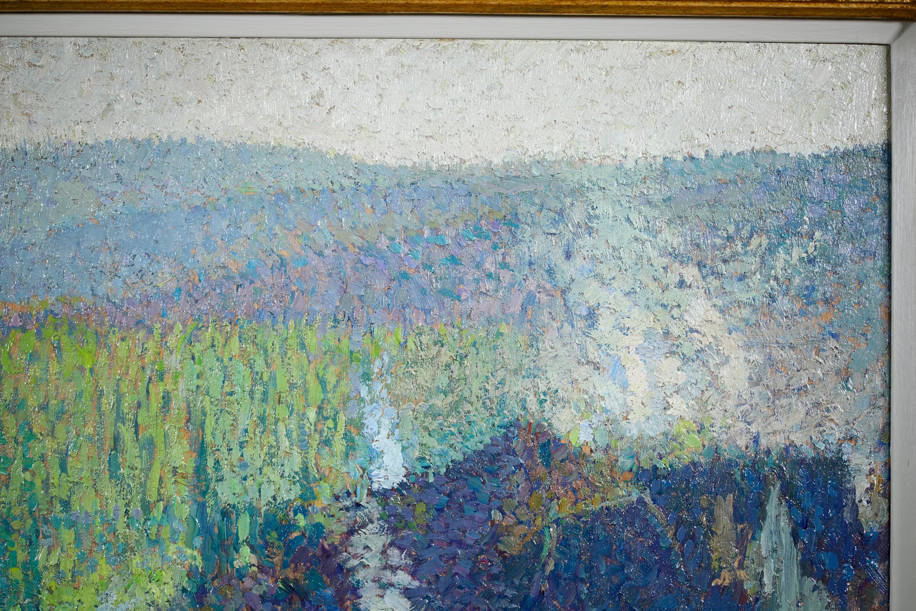 La Bastide du Vert - Post Impressionist Pointillist Landscape Oil - Henri Martin For Sale 2