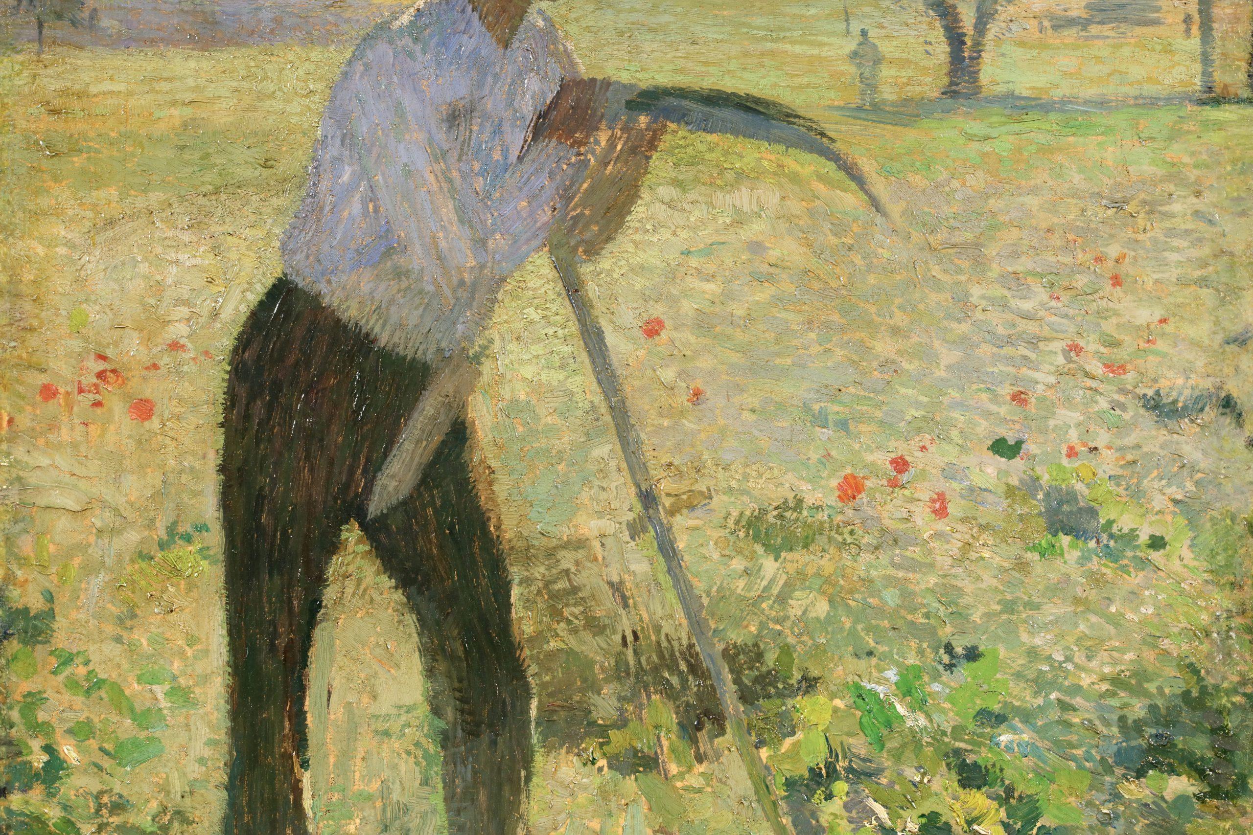 Le Faucher - Paesaggio figurativo olio post impressionista di Henri Martin in vendita 6