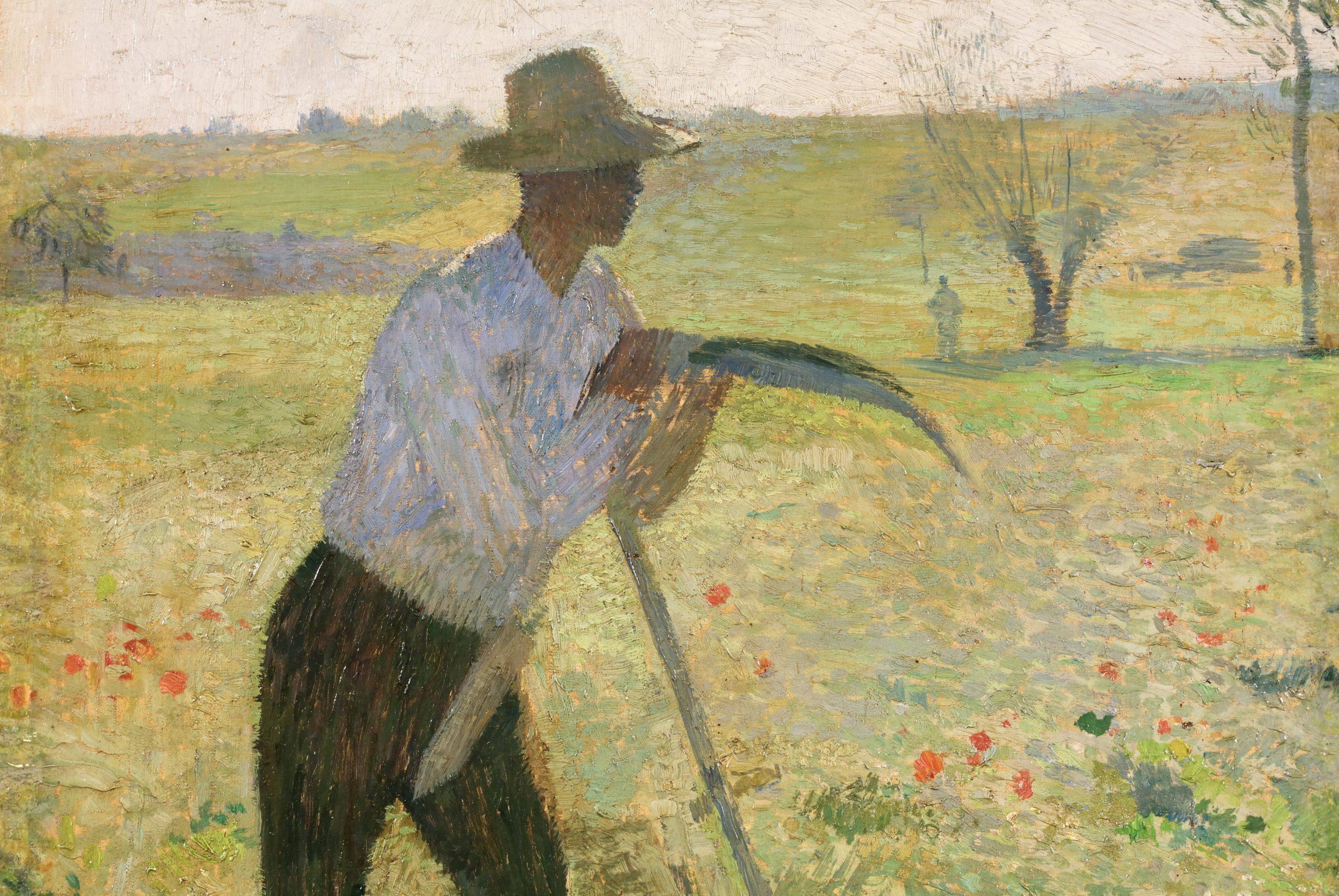 Le Faucher - Paesaggio figurativo olio post impressionista di Henri Martin in vendita 7