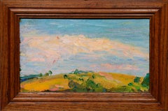 Two Studies of Clouds, a double-sided oil on panel by Henri Martin (ca. 1886)