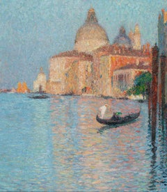 Vue de la Salute à Venise by Henri Martin - Divisionist painting