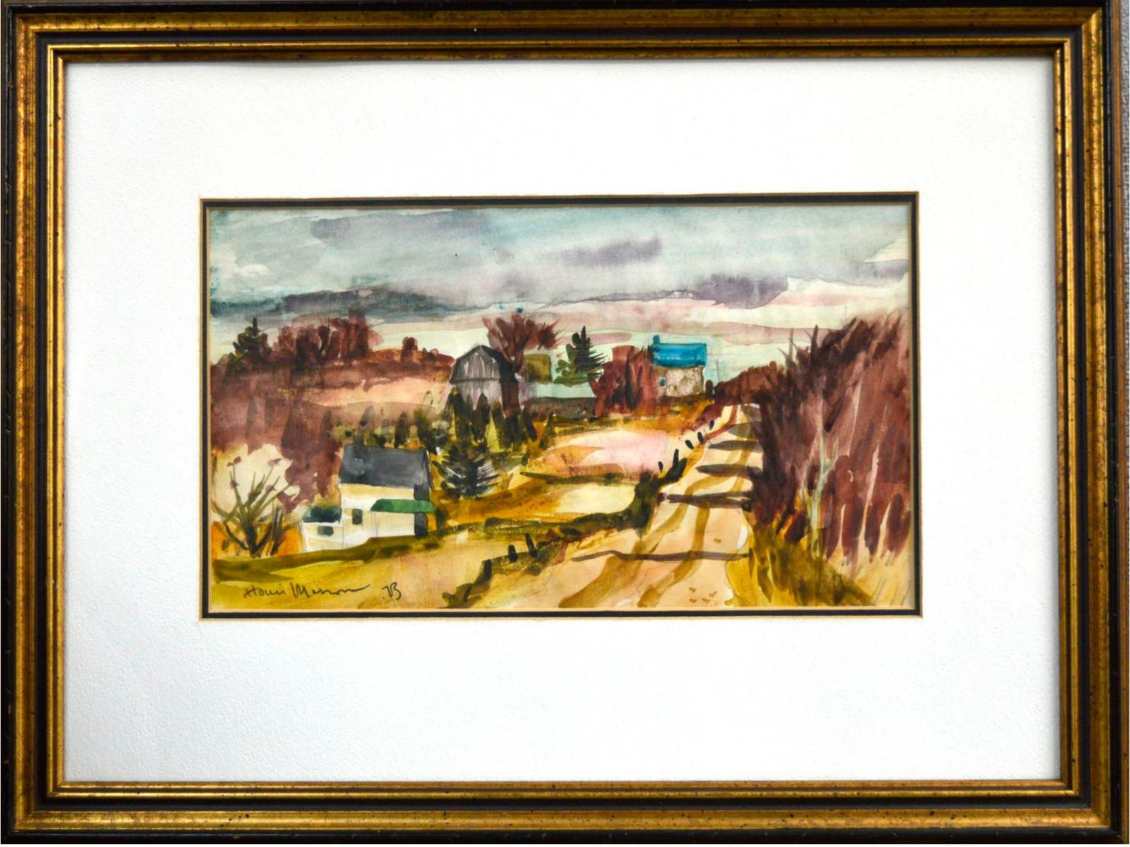 Henri Masson, 1907-1996, Canadian
UNTITLED, 1972
Watercolour
8 x 13 in
20 x 34 cm
Signed and dated ’73 lower left
framed
