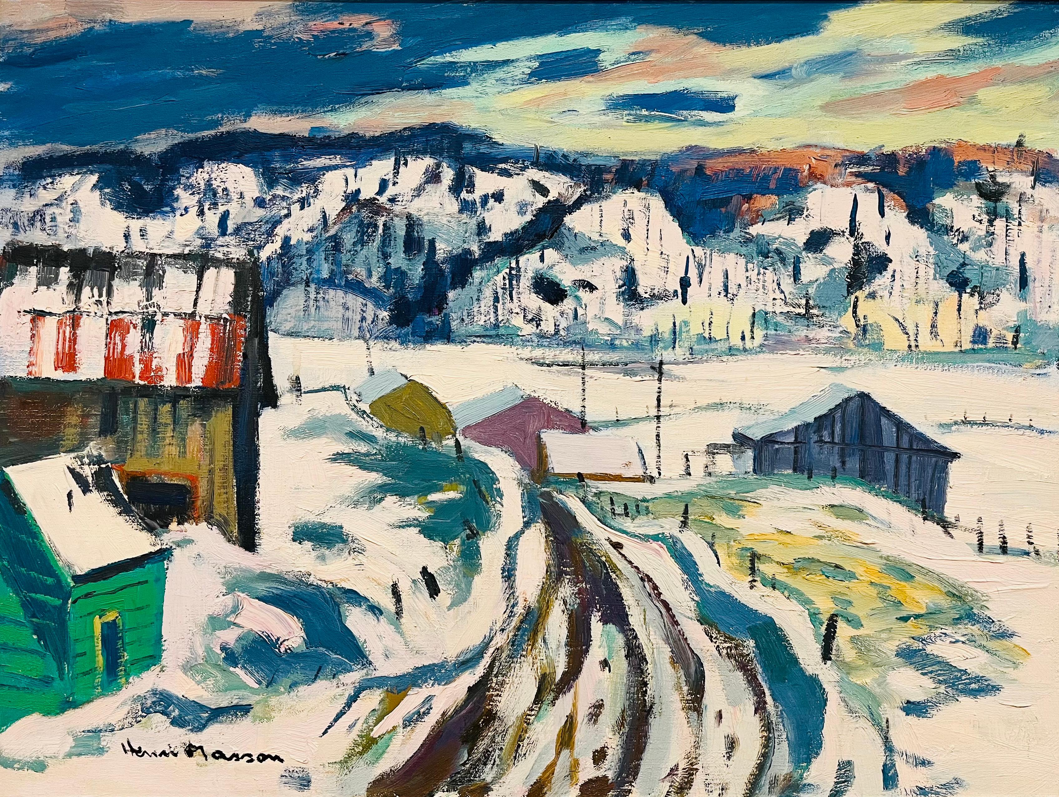 Landscape Painting Henri Masson - Route vers Ripon Québec