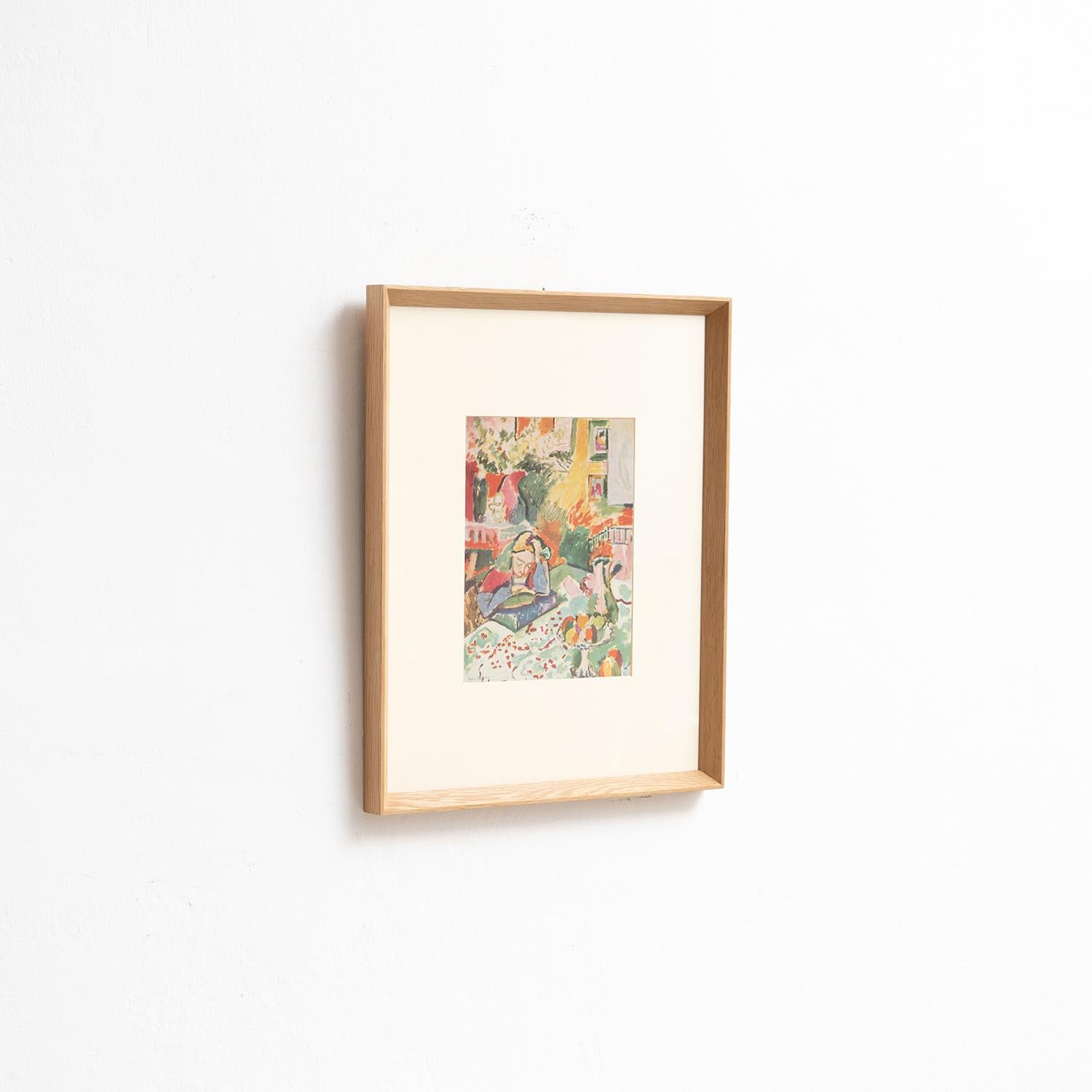 Henri Matisse 1948 Color Cliché Print, Framed (Moderne der Mitte des Jahrhunderts) im Angebot