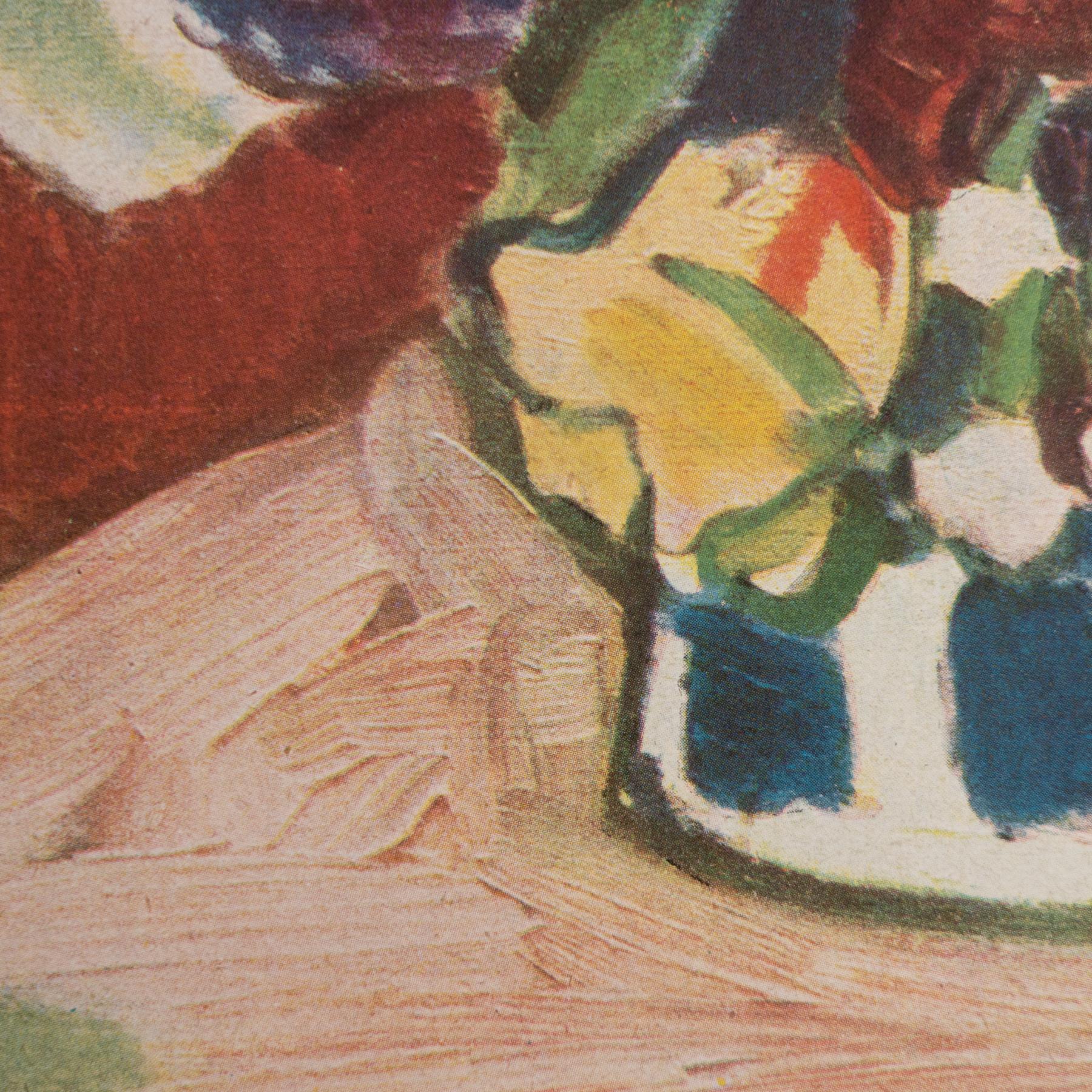 Henri Matisse 1948 Farbklischee-Druck, gerahmt (Papier) im Angebot