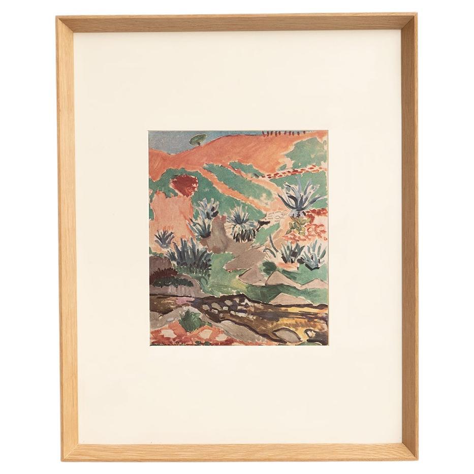 Henri Matisse 1948 Color Cliché Print, Framed