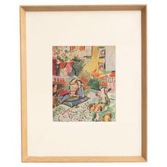 Henri Matisse 1948 Color Cliché Print, Framed