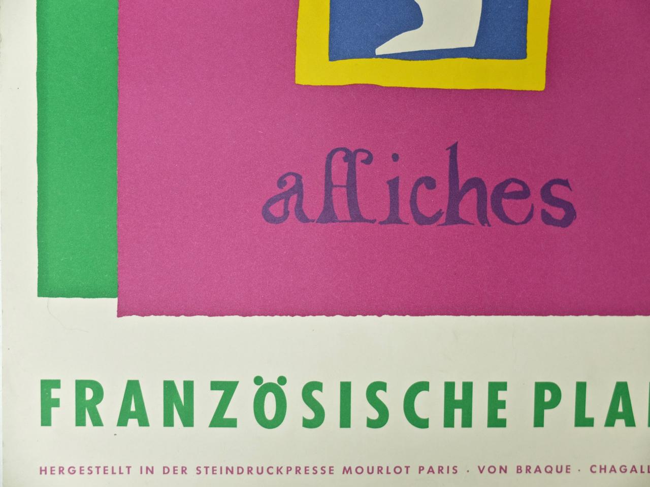 Originale Farblithographie nach einem Design/One von Henry Matisse 