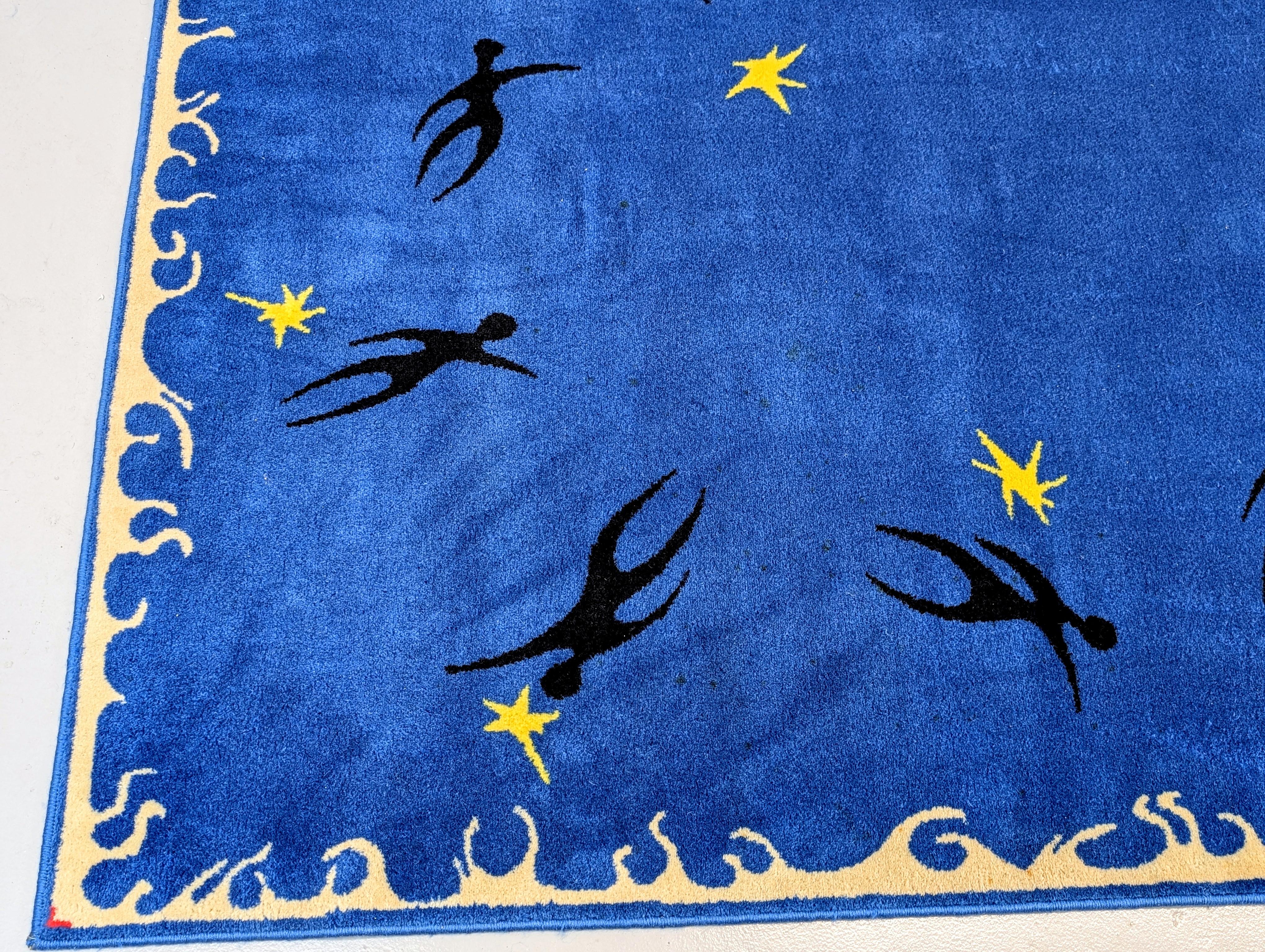 Henri Matisse zugeschrieben Vintage Wolle Teppich im Angebot 1