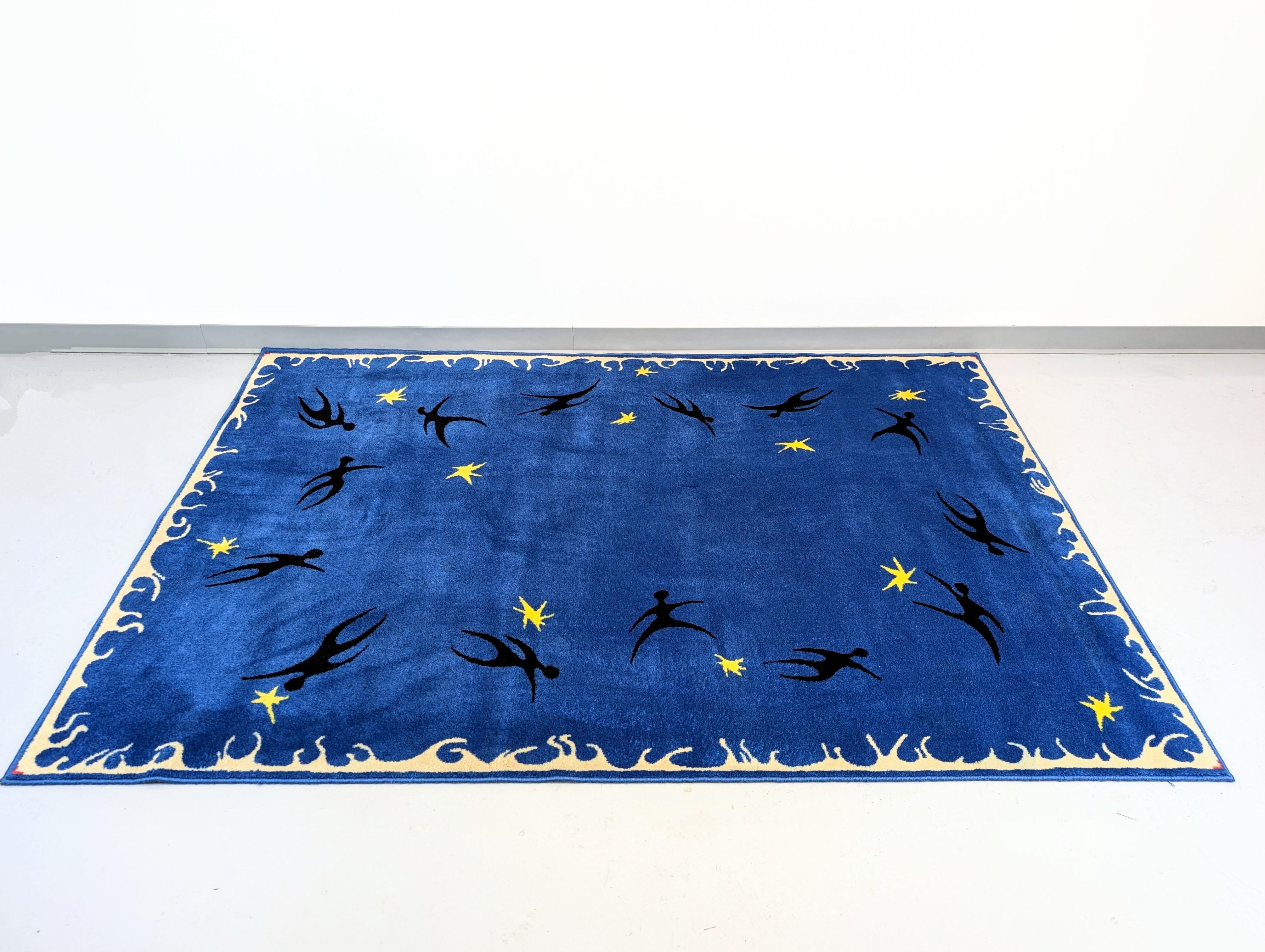 Henri Matisse zugeschrieben Vintage Wolle Teppich im Angebot 2