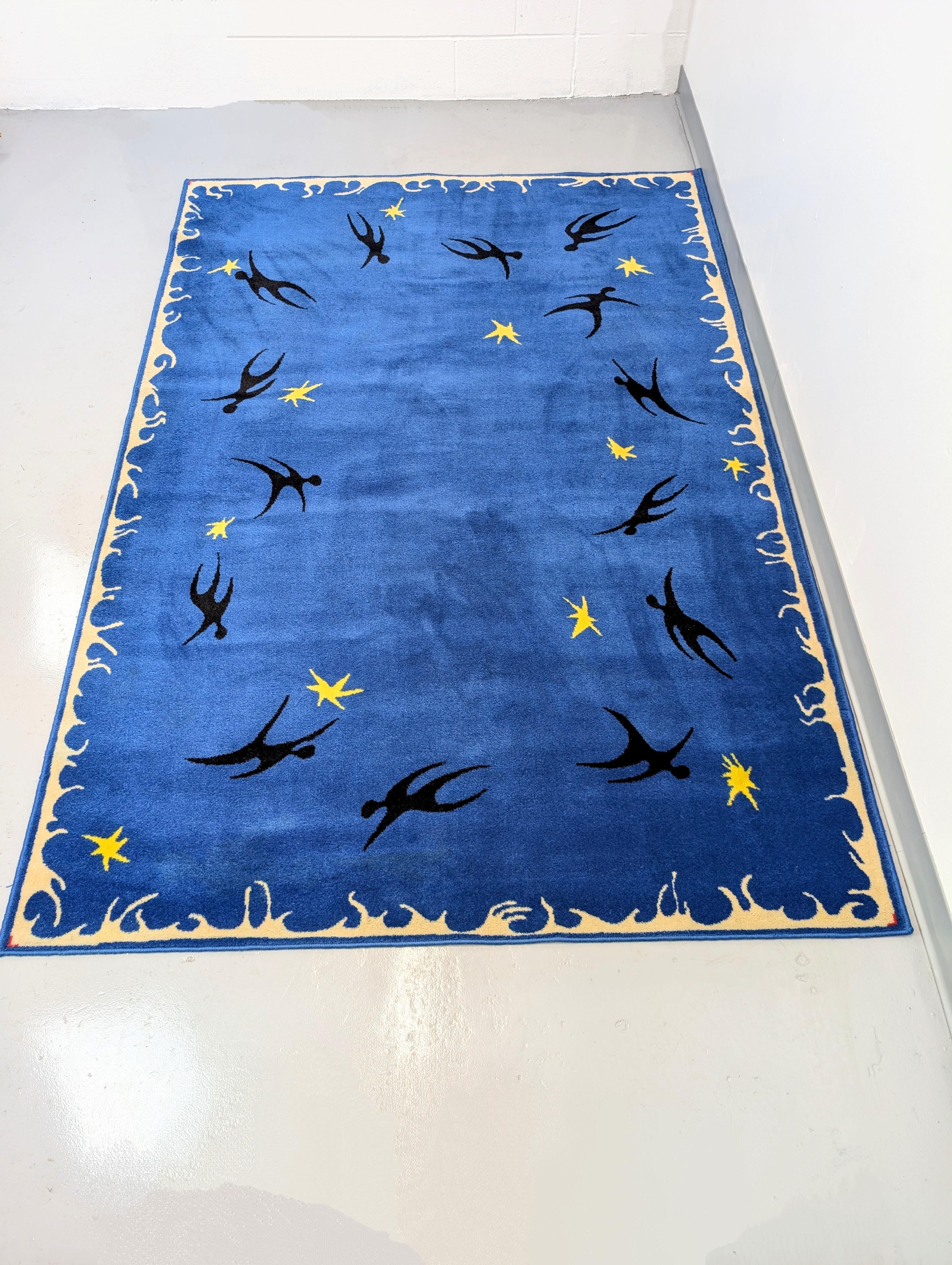 Henri Matisse zugeschrieben Vintage Wolle Teppich im Angebot 3