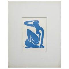 Henri Matisse Bleu Lithography, circa 1980