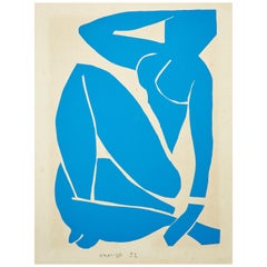 Henri Matisse Bleu Lithography, circa 1980