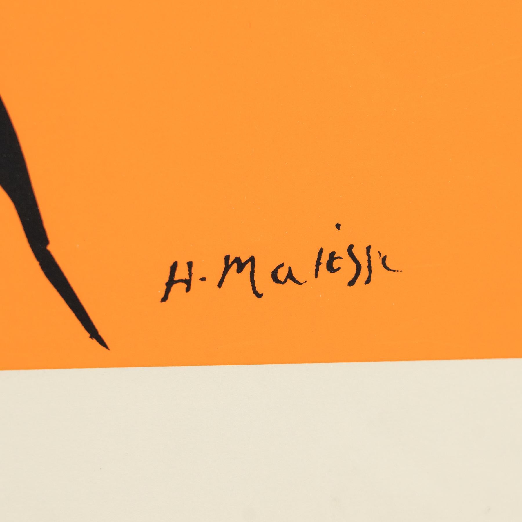 Henri Matisse Color Lithography, circa 1970 1