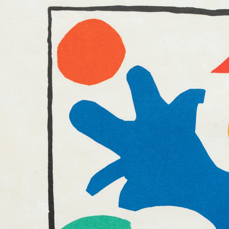 Paper Henri Matisse 'Coquelicots' Lithograph', circa 1954 For Sale