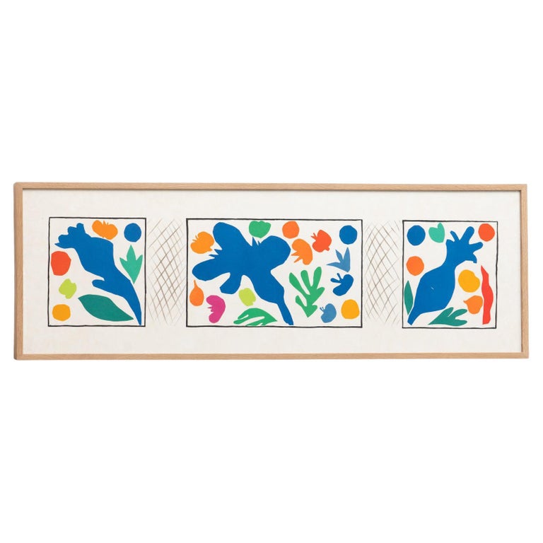 Henri Matisse 'Coquelicots' Lithograph', circa 1954 For Sale