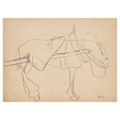 Henri Matisse Kreidezeichnung direkt aus dem Nachlass von Matisse