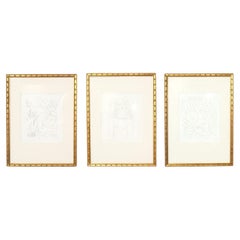 Henri Matisse Etchings Set of Three Mid Century Modern Art
