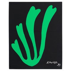 Henri Matisse Fern Cut Out Lithographie en noir et vert, 1953