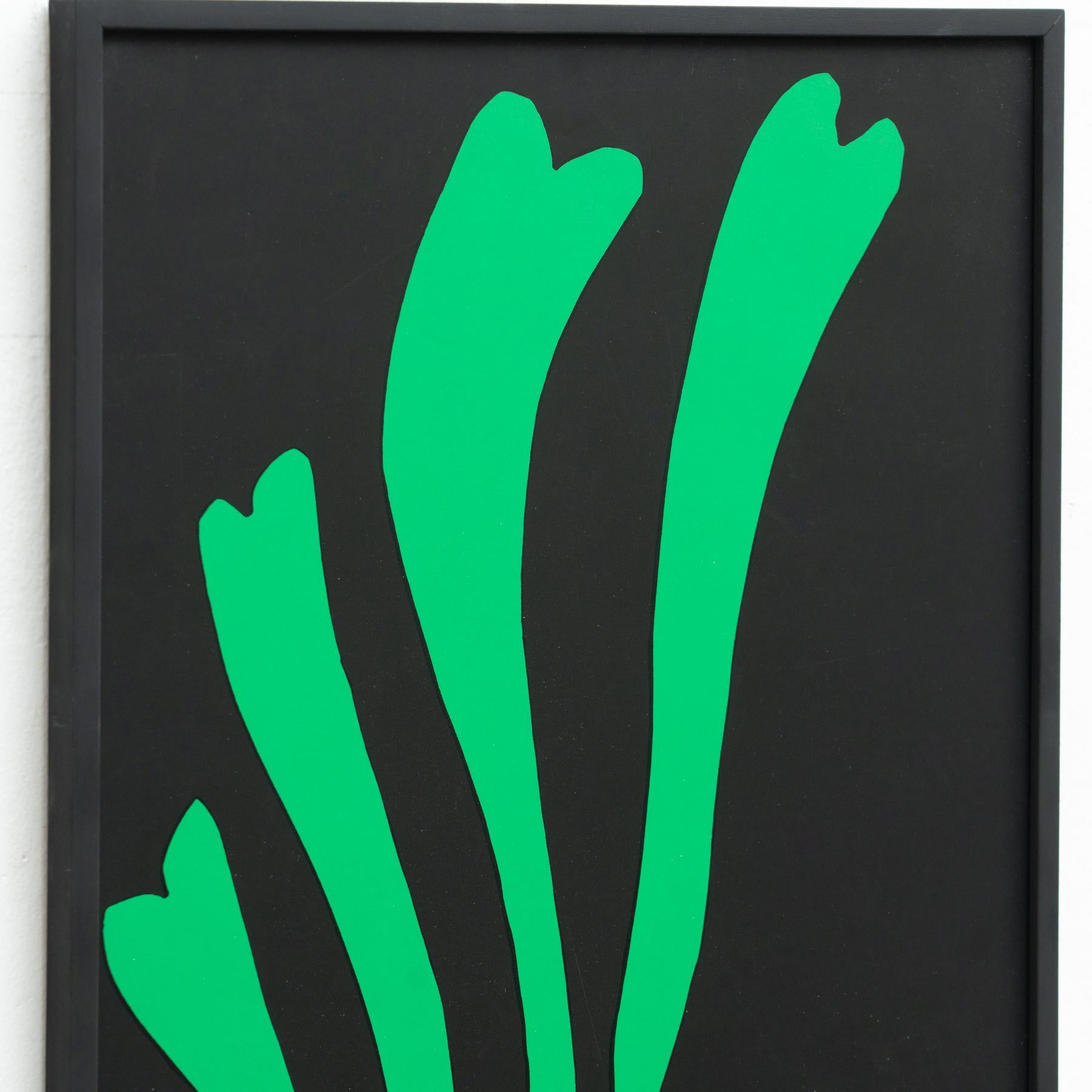 Modern Henri Matisse Fern Cut Out Lithography in Black and Green, 1953 For Sale