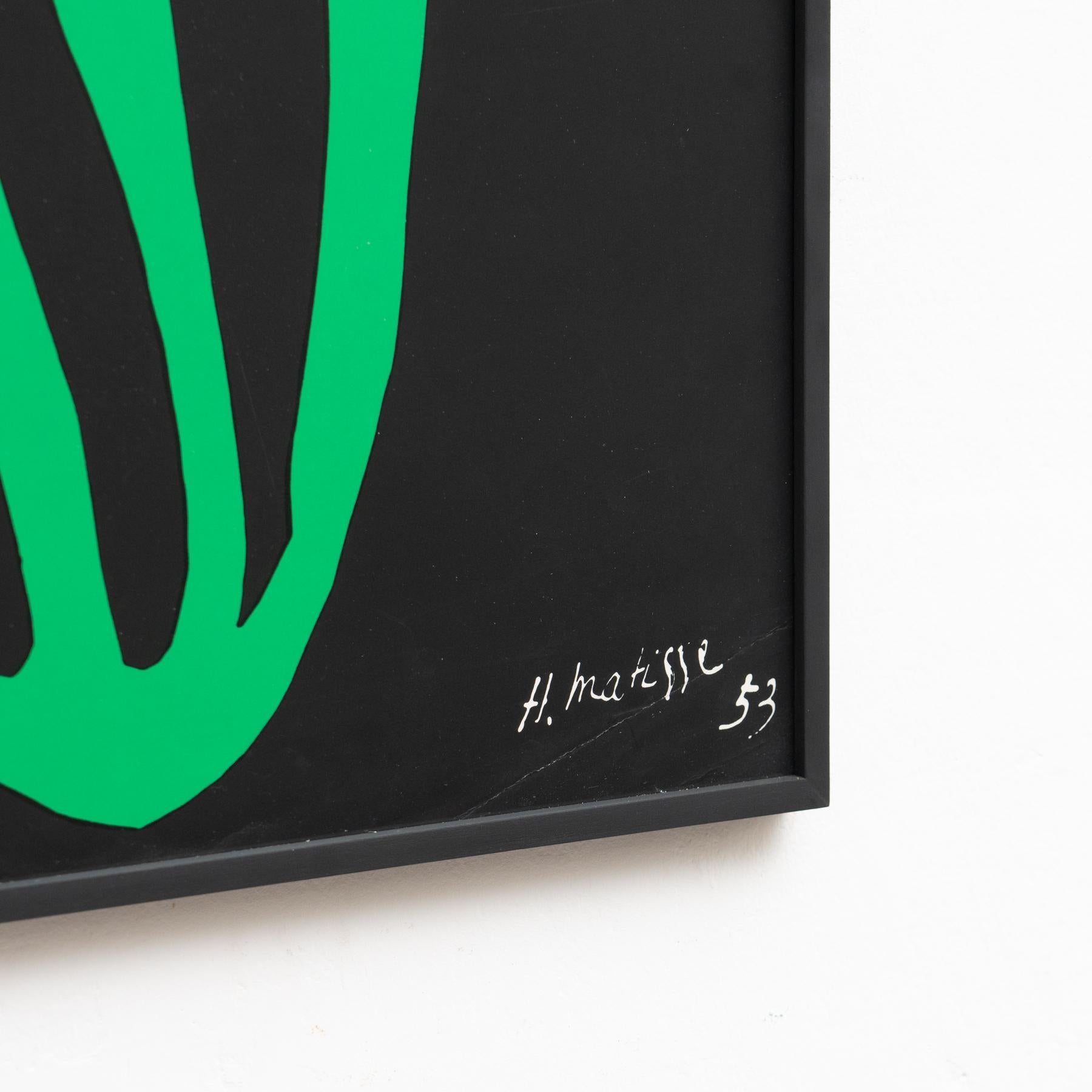Henri Matisse Farn Ausschnitt Lithographie in Schwarz und Grün, 1953 (Französisch)