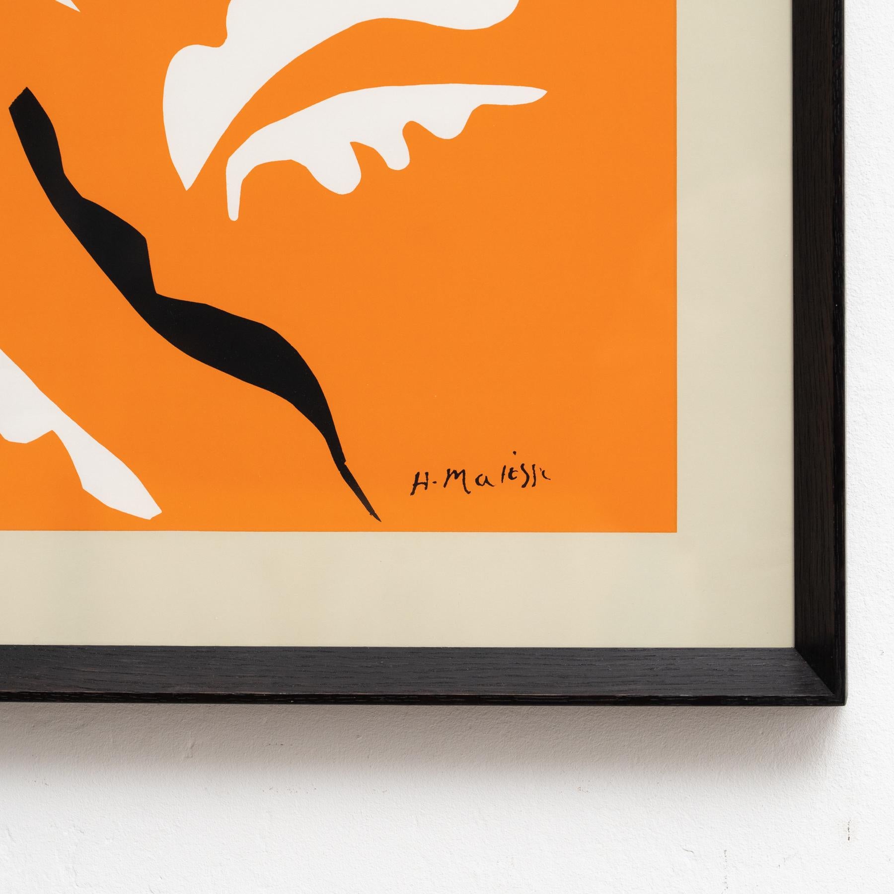 Henri Matisse Framed Color Lithography, circa 1970 In Good Condition For Sale In Barcelona, Barcelona