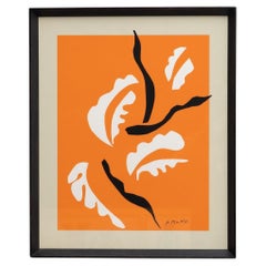 Antique Henri Matisse Framed Color Lithography, circa 1970