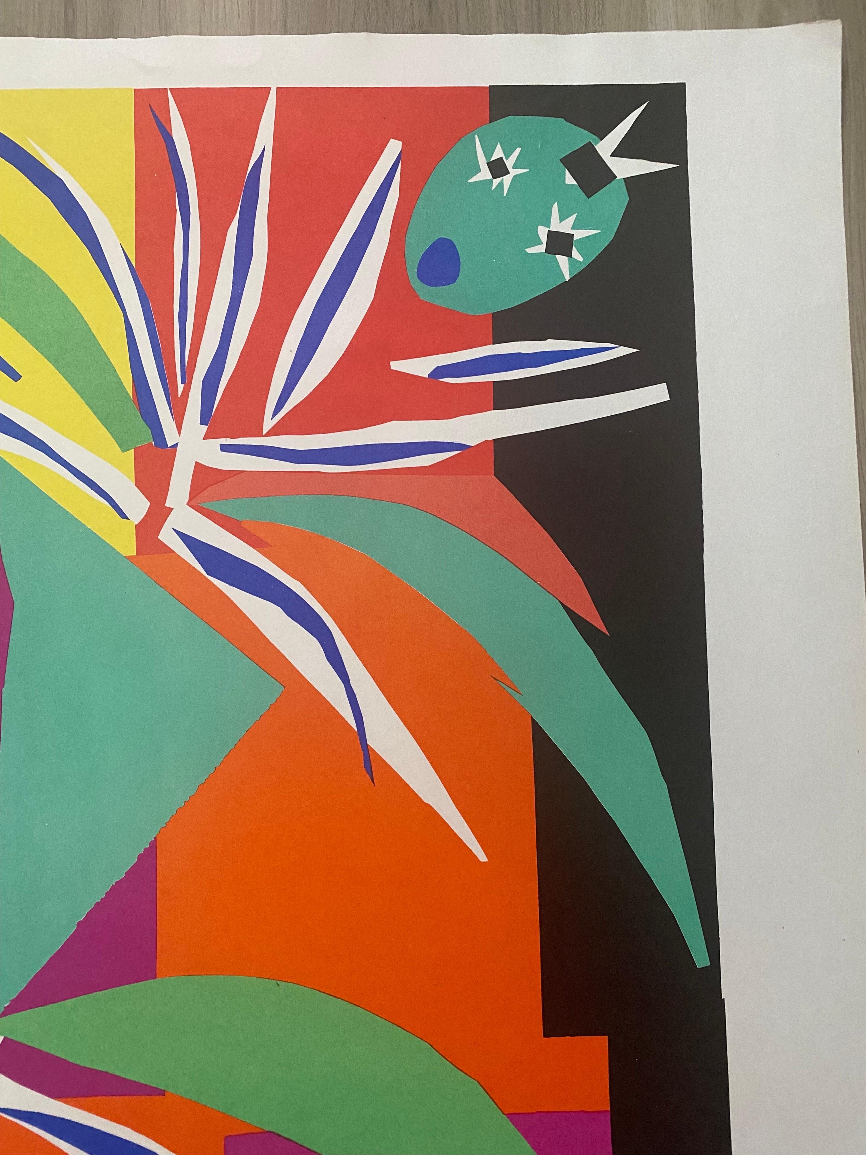 gorgeous lithograph poster of Henri Matisse's 