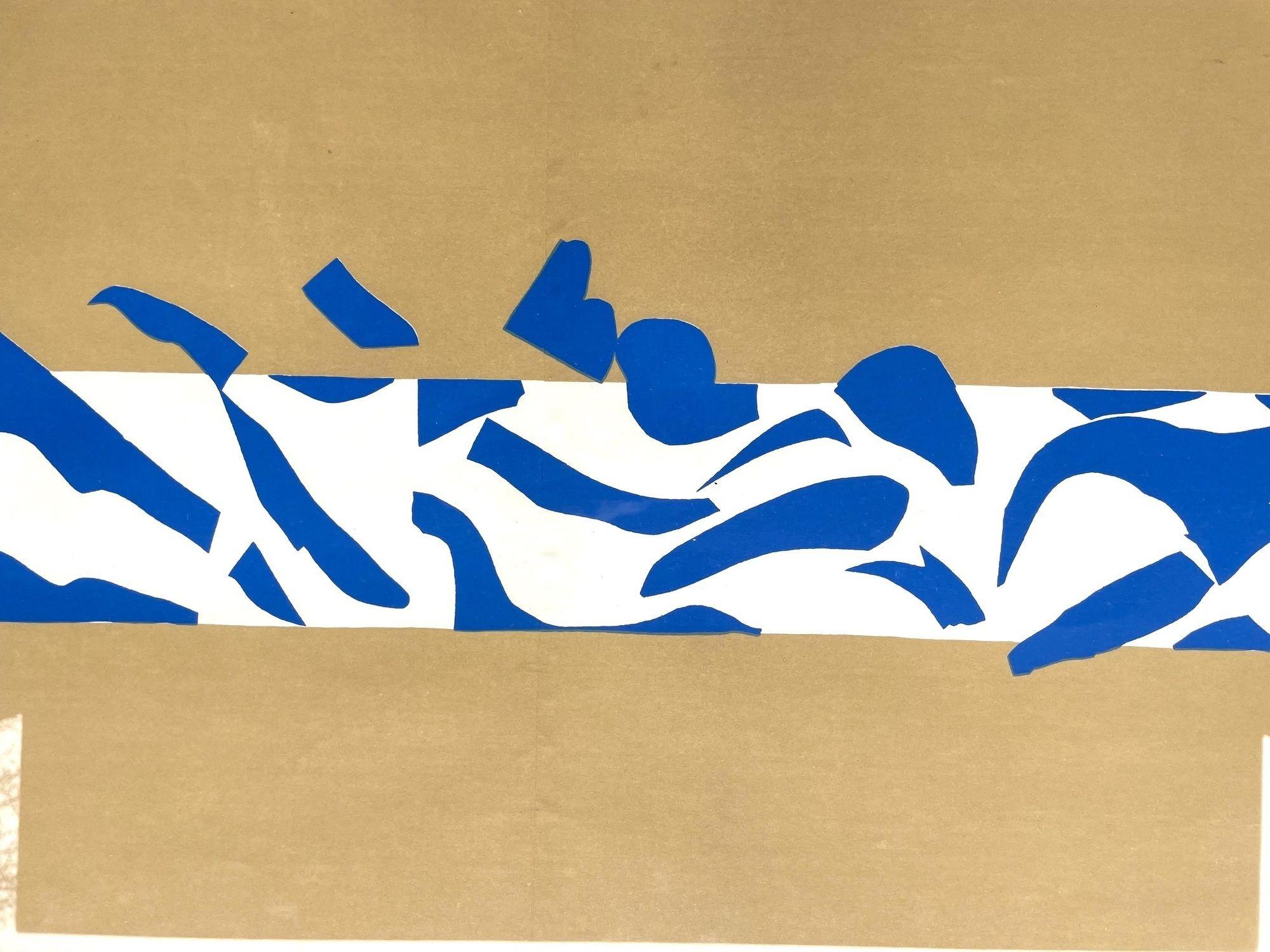 Français Lithographie originale « La Piscine Panel A » d'Henri Matisse, 1954 par Mourlot Freres en vente