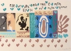 Henri Matisse Large Scale Color Lithograph 52.75"x 23"