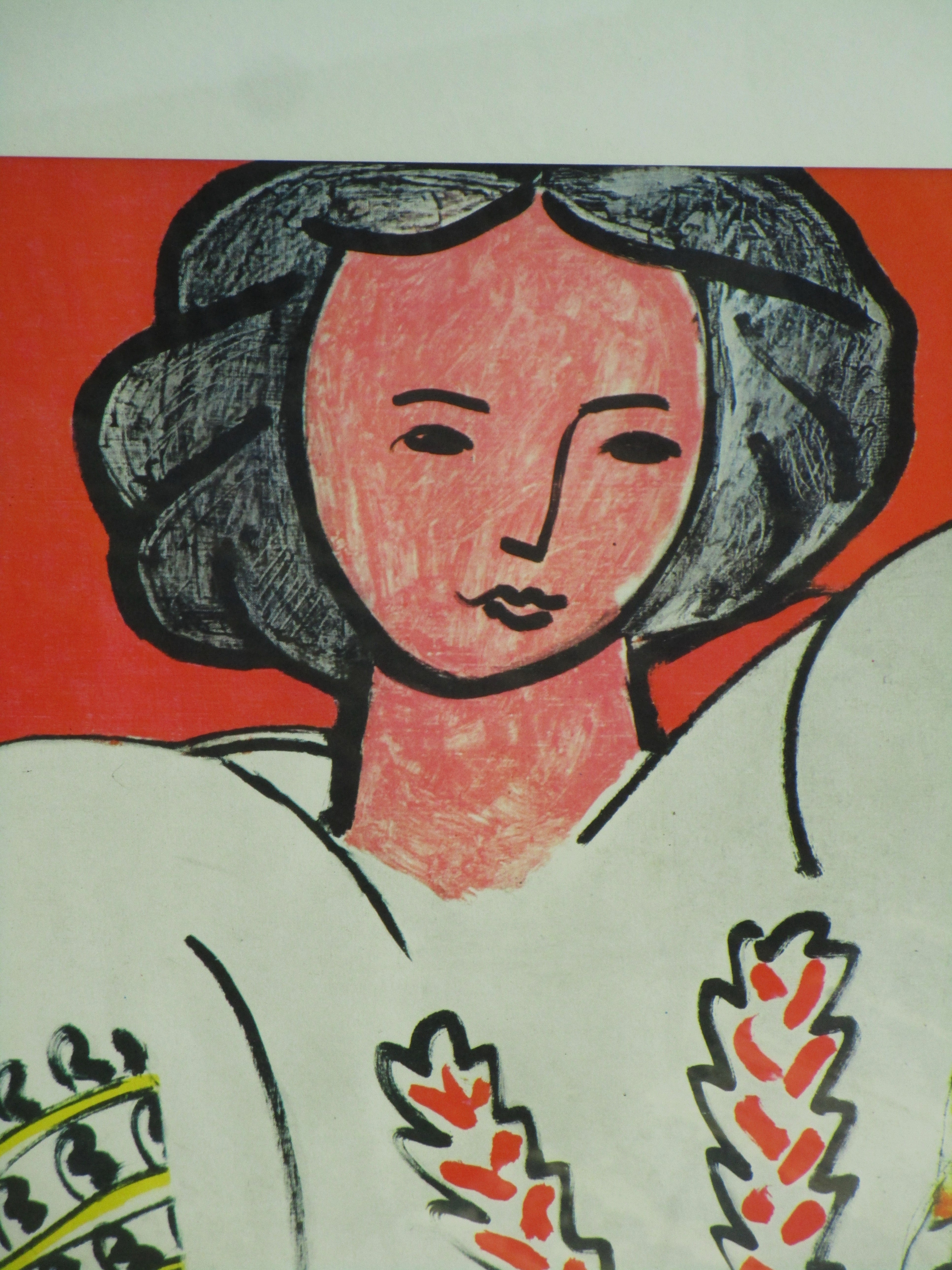 Henri Matisse Große Vintage 1960 Lithographie Druck 