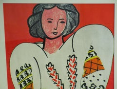 Henri Matisse Large 1960 Lithograph Print " La Blouse Roumaine " 1940