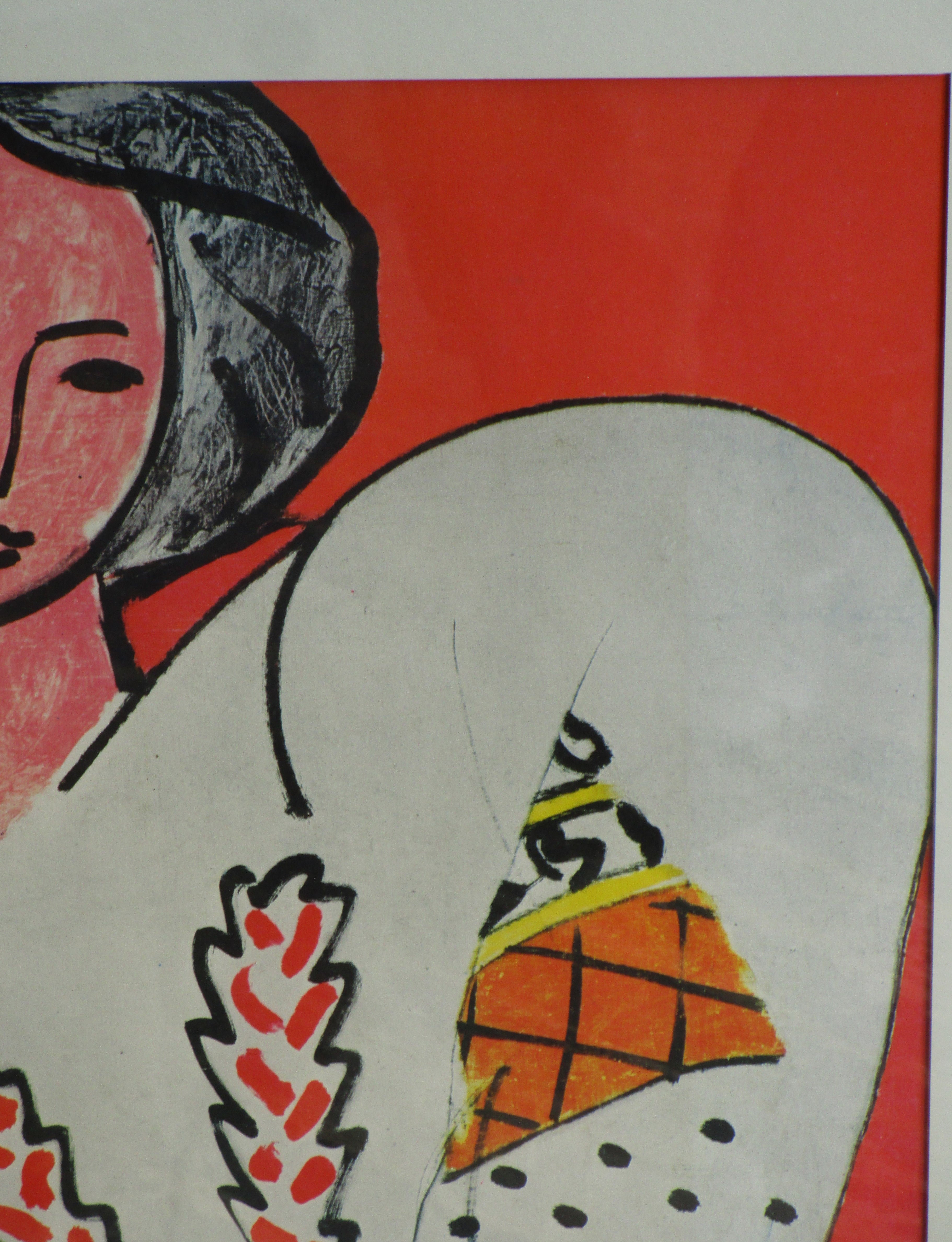 Henri Matisse Große Vintage 1960 Lithographie Druck 