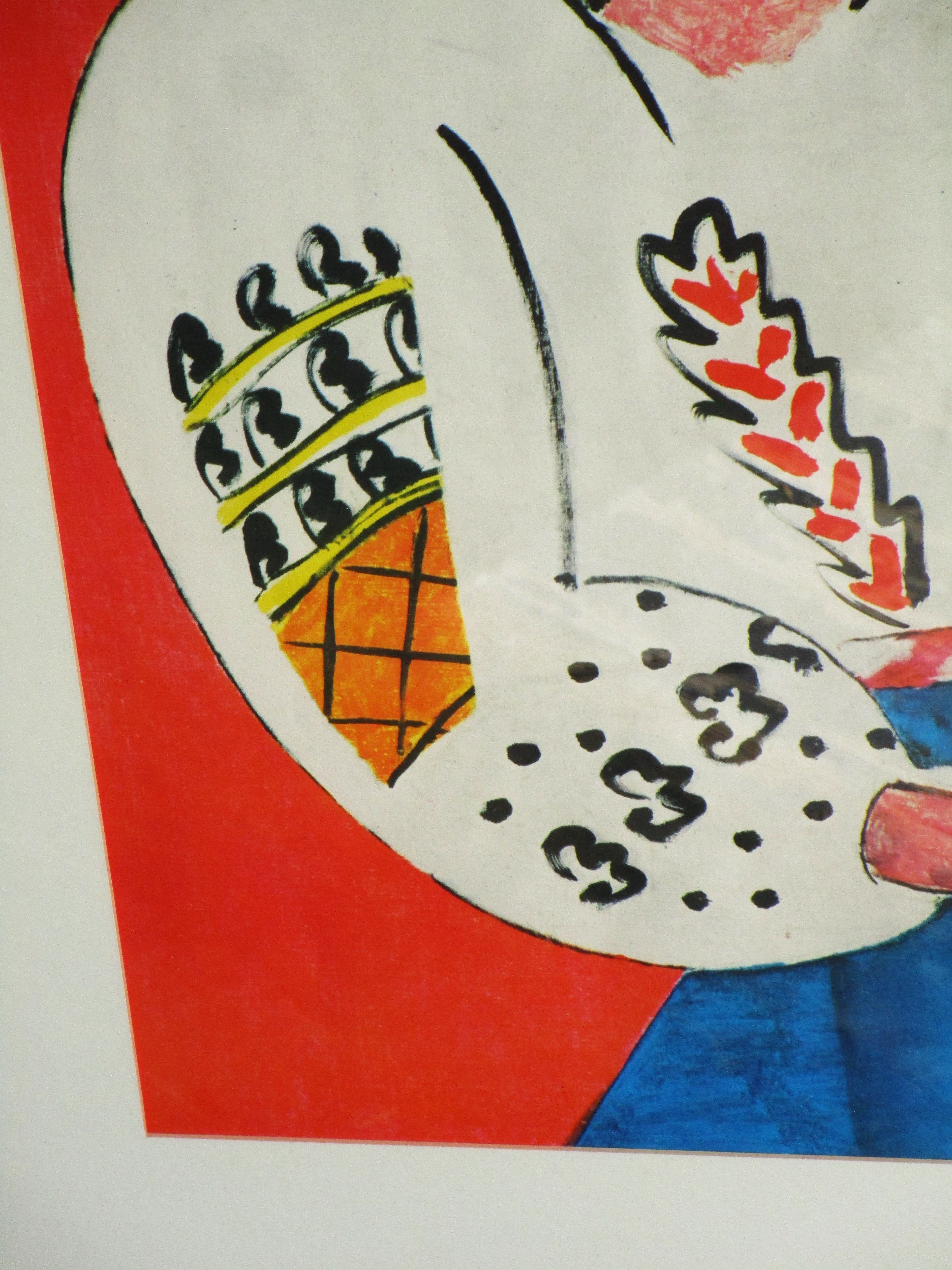 Henri Matisse Große Vintage 1960 Lithographie Druck 