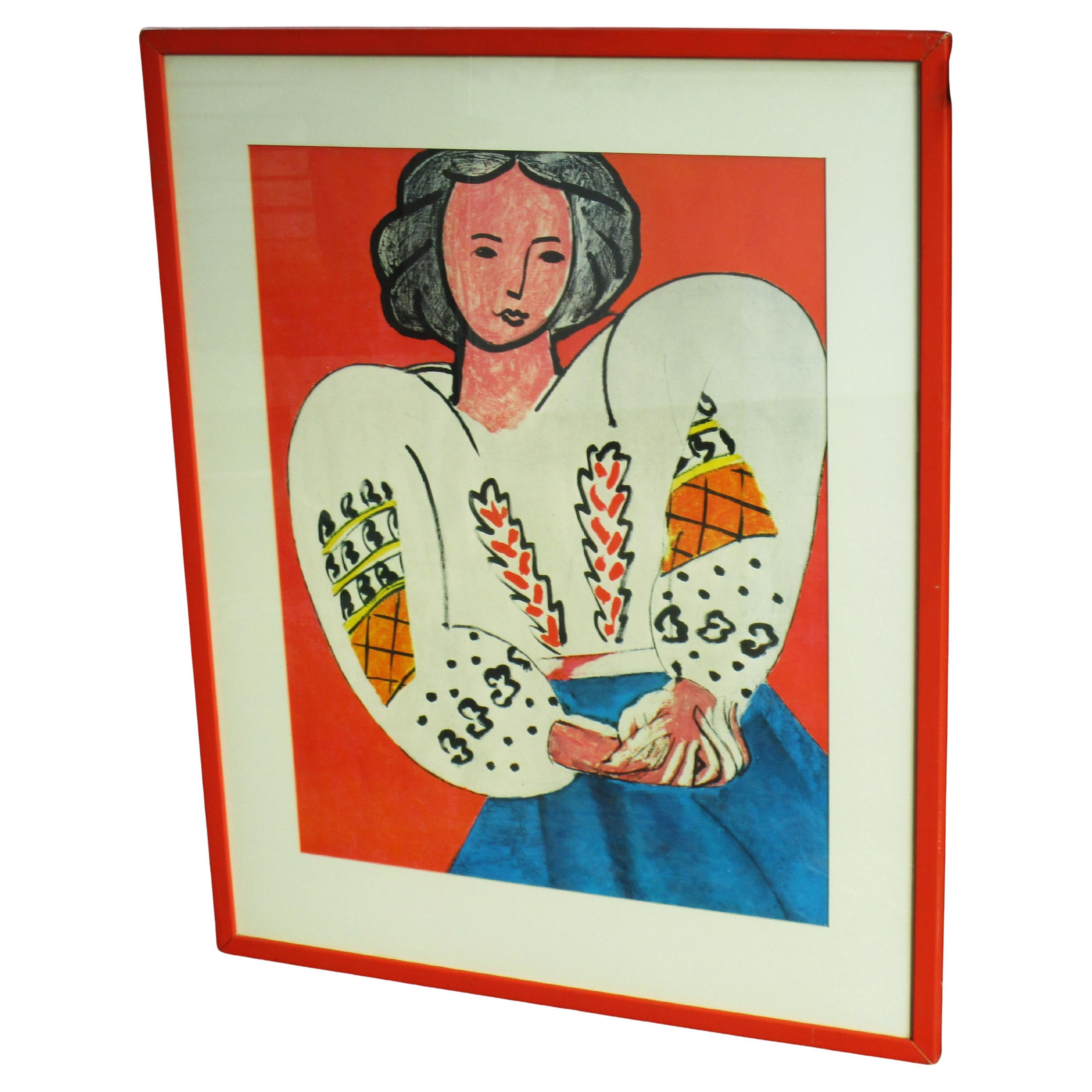 Henri Matisse Große Vintage 1960 Lithographie Druck 