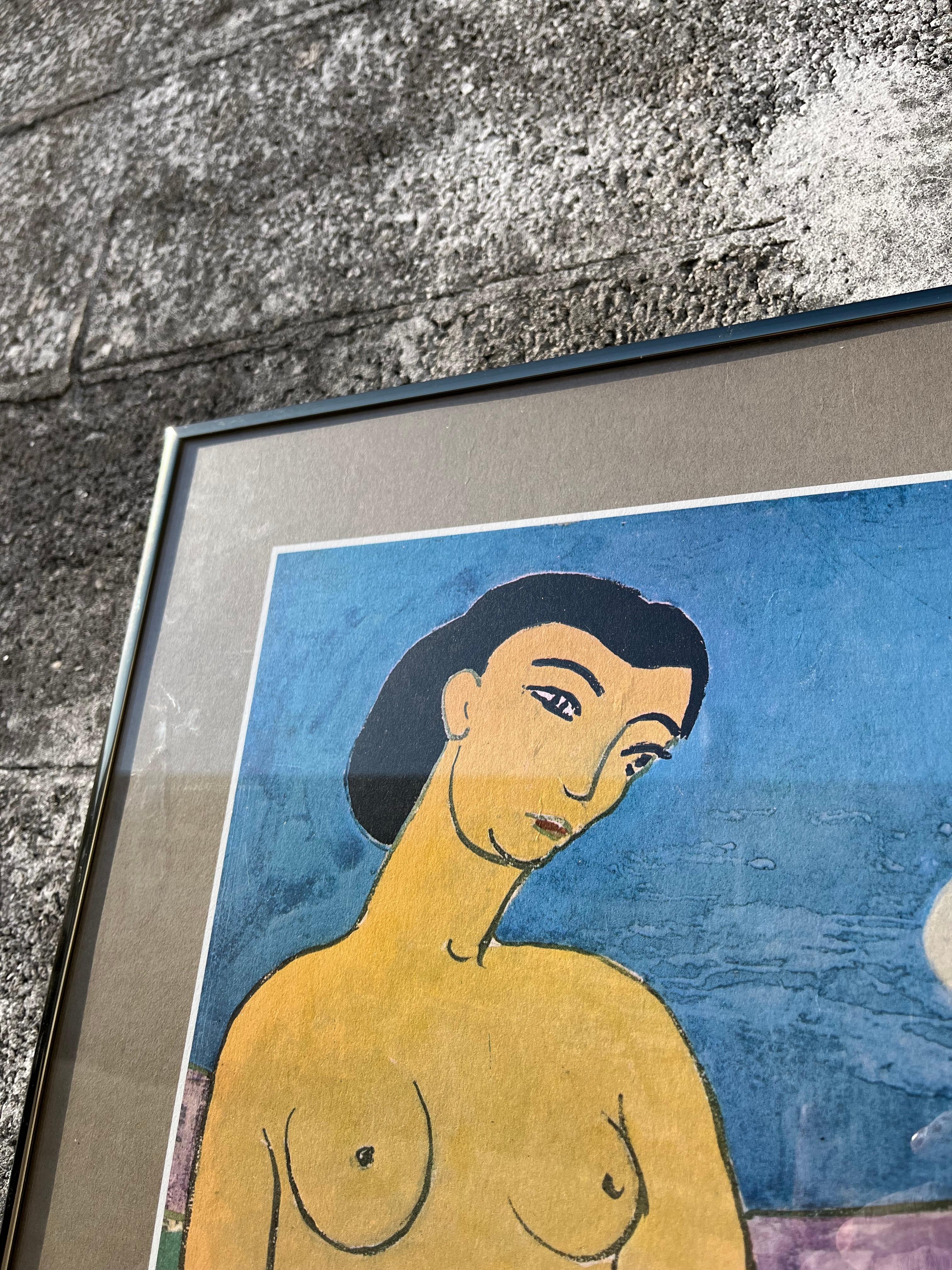 Henri Matisse, Le Luxe II, Museo Real de Bellas Artes de Copenhague Póster enmarcado. en venta 3