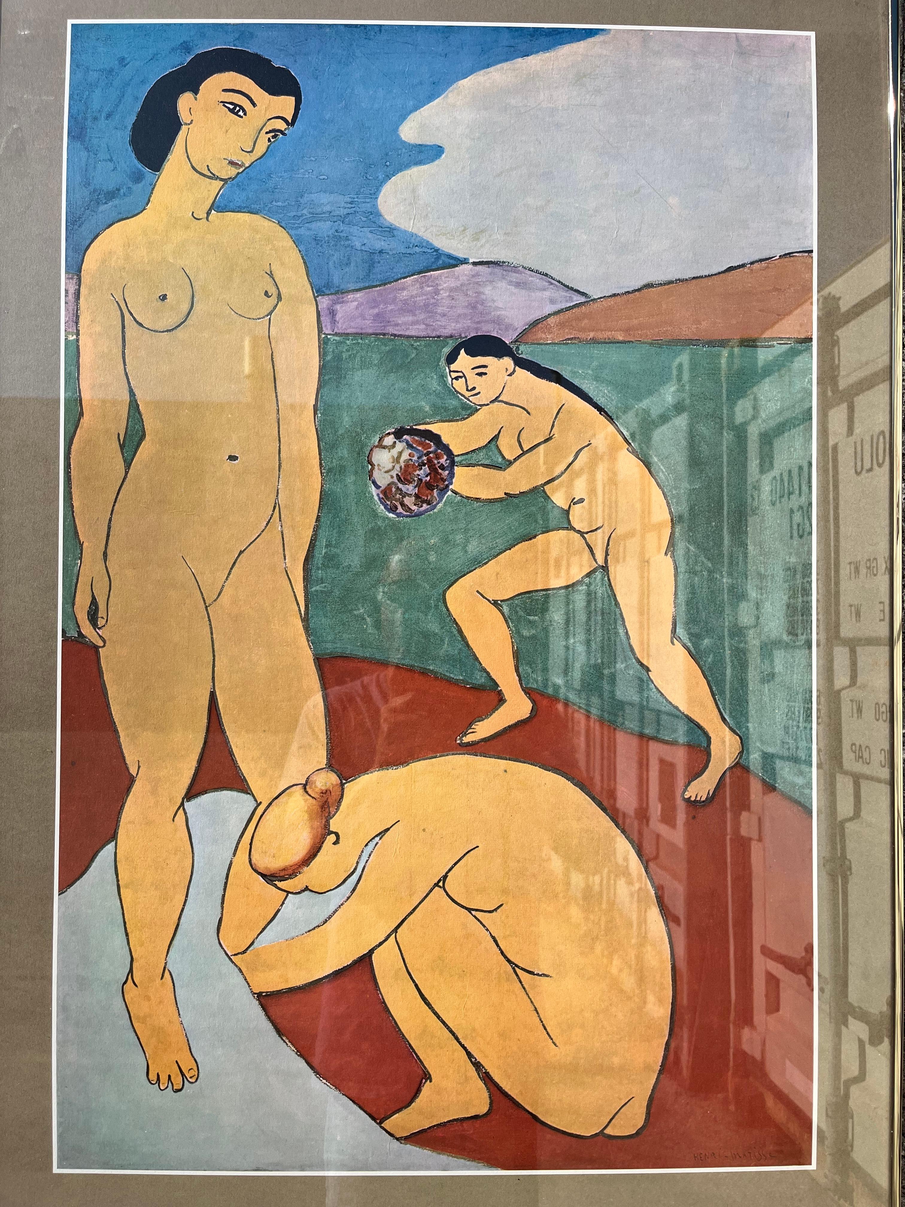 Henri Matisse, Le Luxe II, Museo Real de Bellas Artes de Copenhague Póster enmarcado. en venta 4