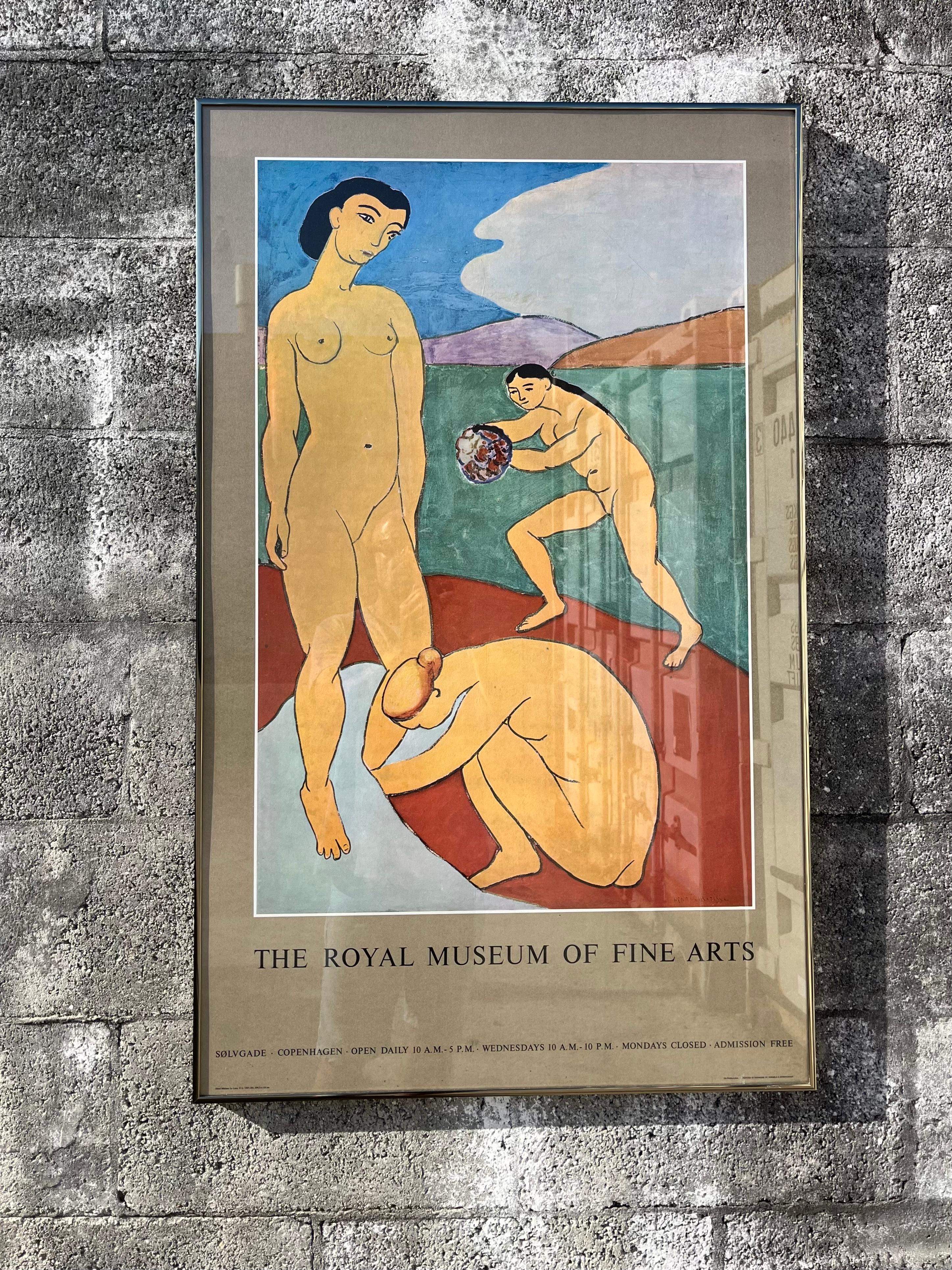 Vintage Henri Matisse, Le Luxe II, 1907-08, Póster enmarcado del Real Museo de Bellas Artes de Copenhague. Alrededor de 1980
Contiene un cuadro original de Henri Matisse ''Le Luxe II'' enmarcado, procedente de la colección permanente del Museo Real