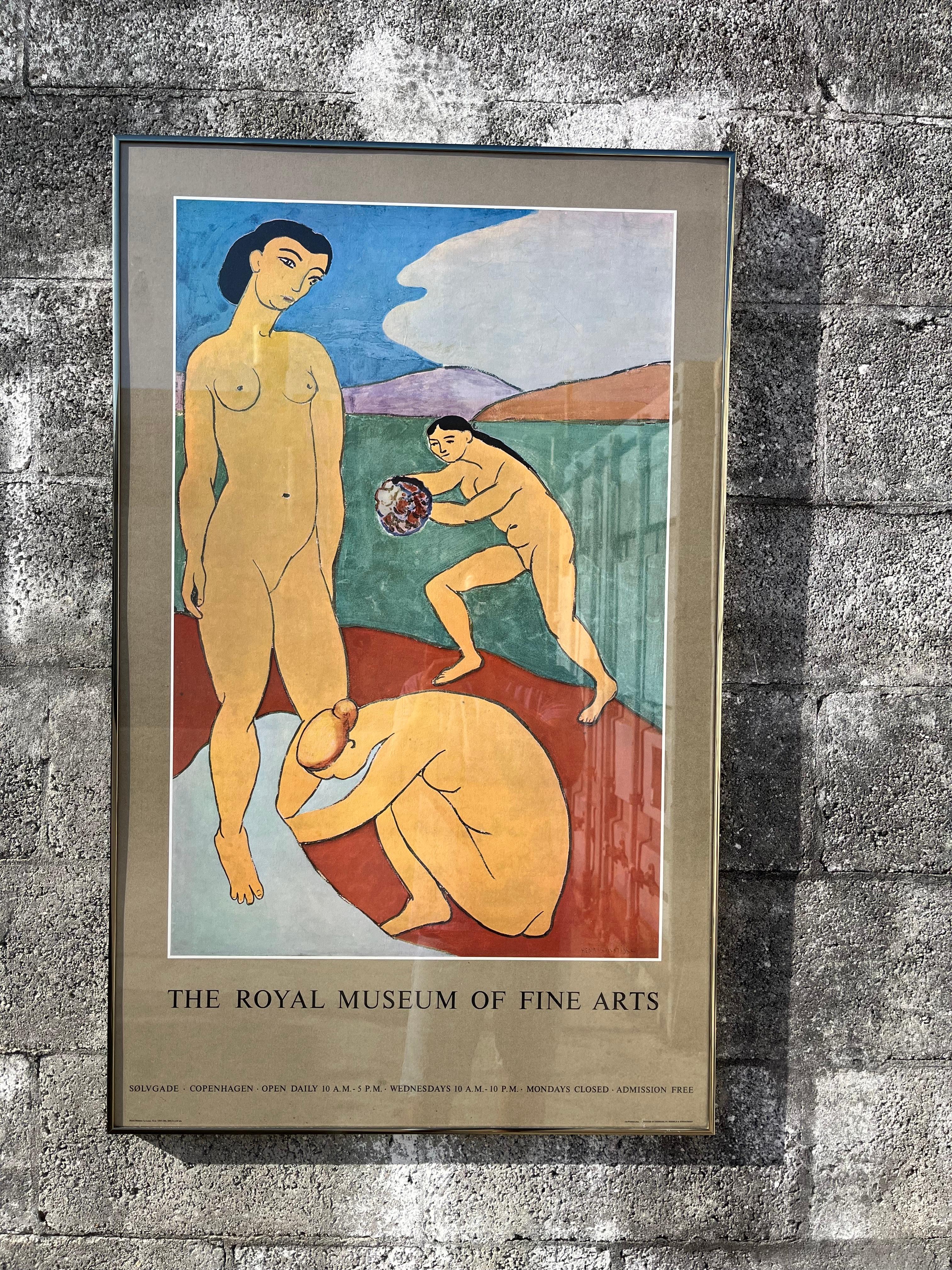 Henri Matisse, Le Luxe II, Museo Real de Bellas Artes de Copenhague Póster enmarcado. Moderno en venta