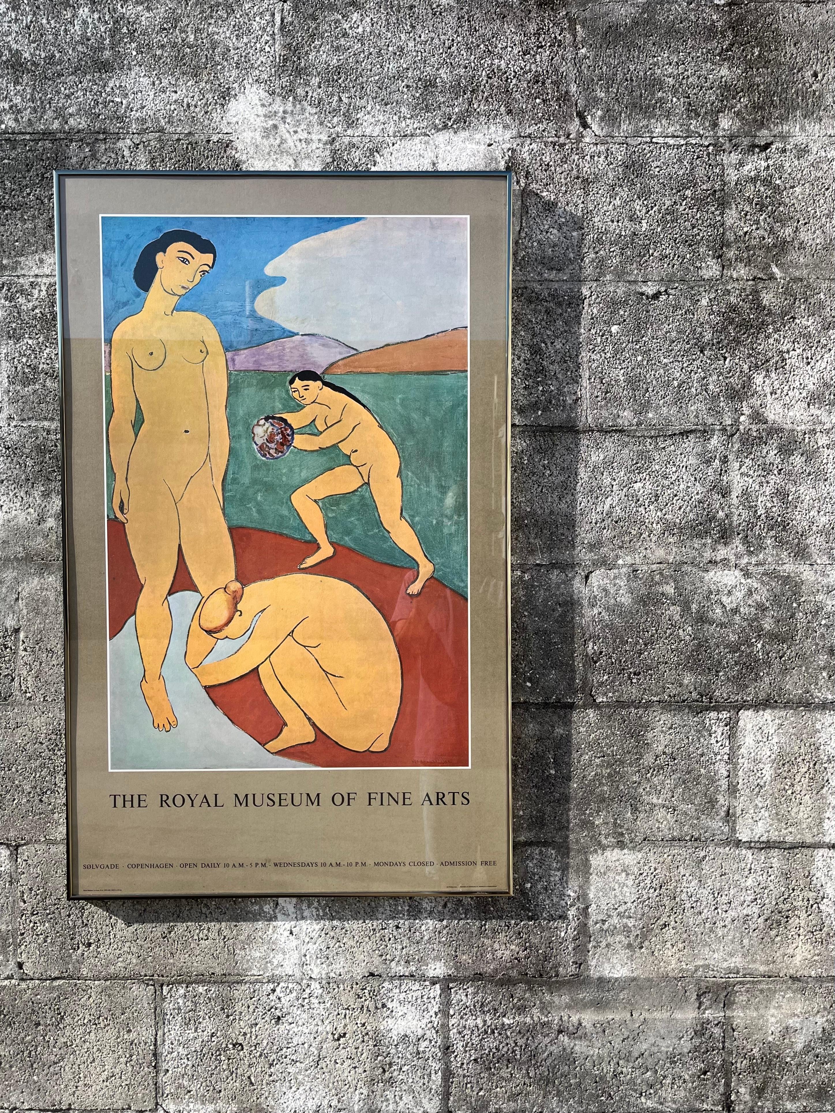 Henri Matisse, Le Luxe II, Museo Real de Bellas Artes de Copenhague Póster enmarcado. en Bueno estado para la venta en Miami, FL
