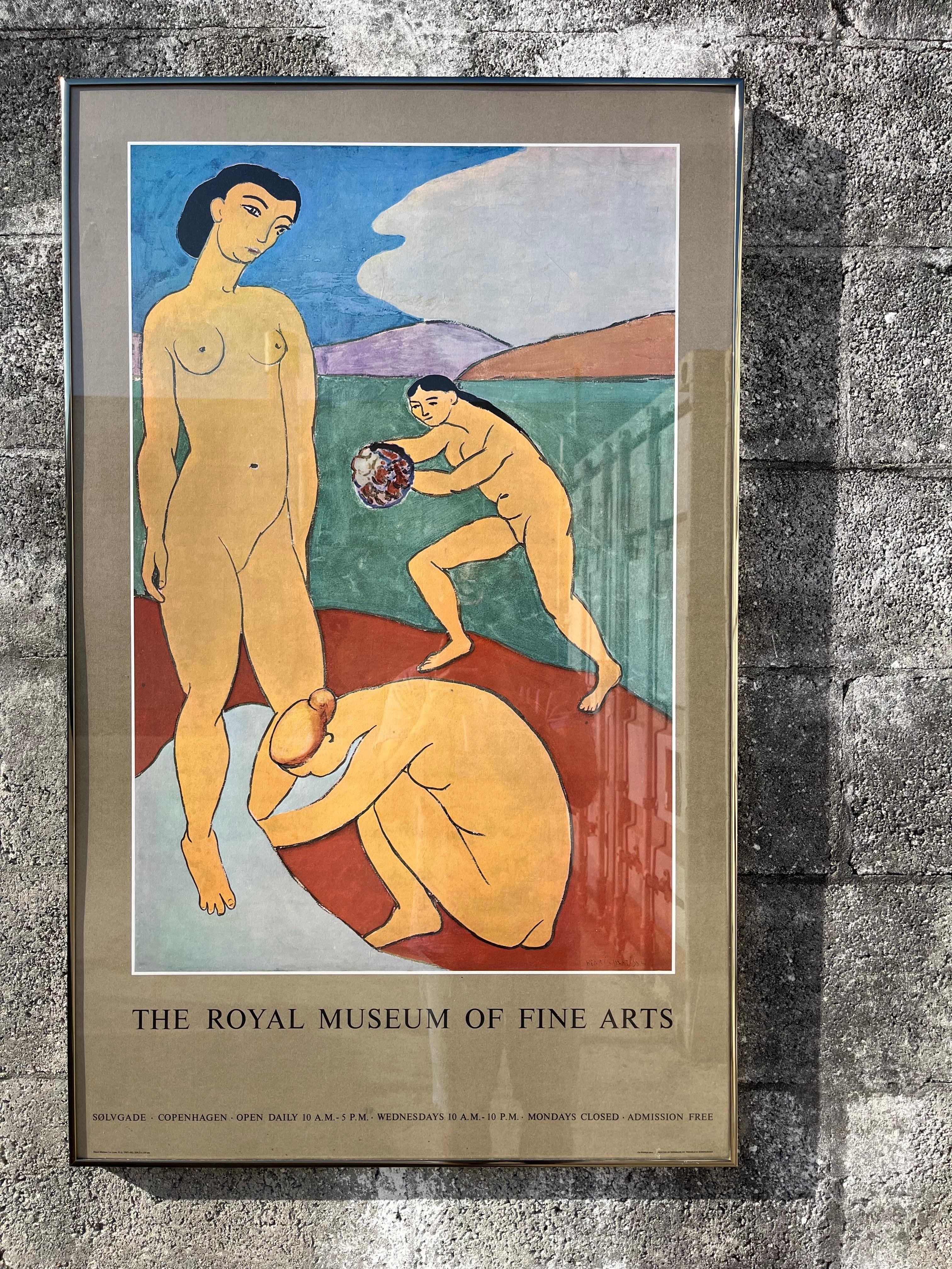 Henri Matisse, Le Luxe II, Museo Real de Bellas Artes de Copenhague Póster enmarcado. finales del siglo XX en venta