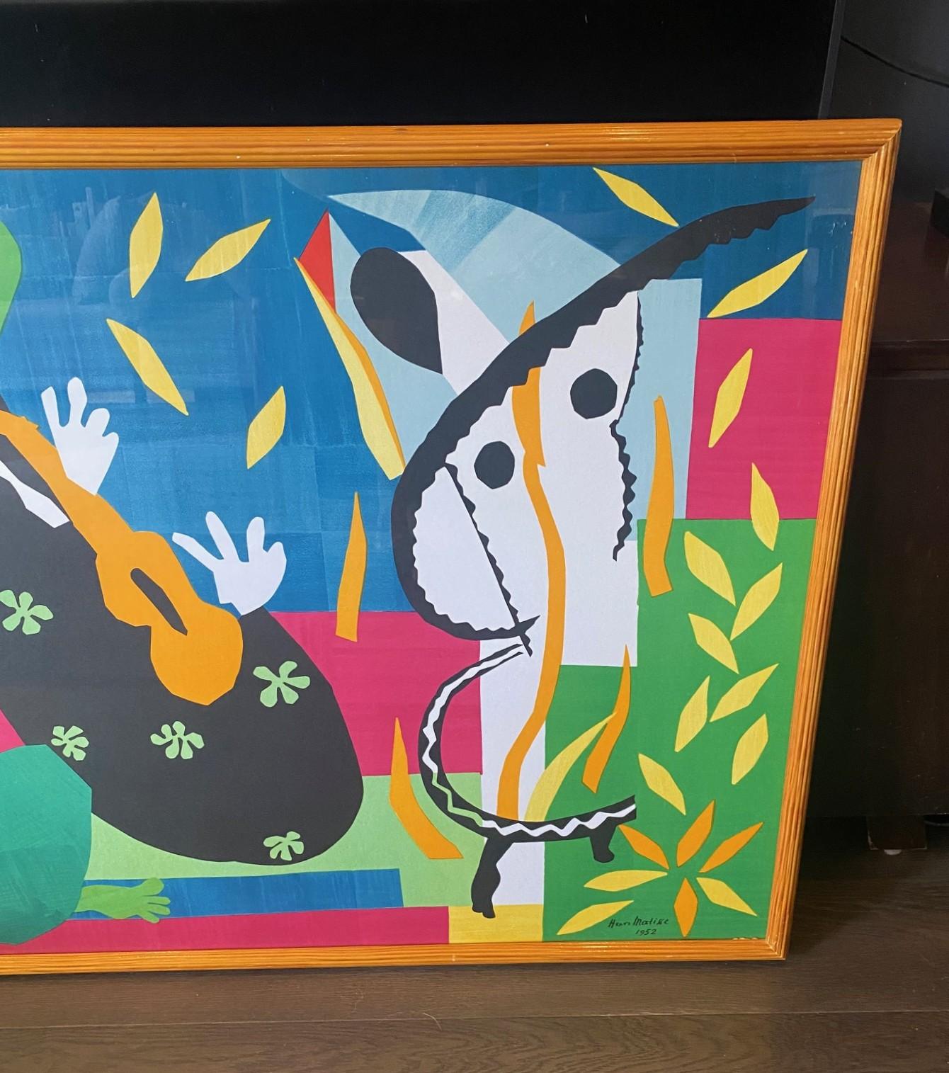 Mid-Century Modern Henri Matisse Limited Ed. Lithograph La Tristesse du Roi The Sadness of The King en vente