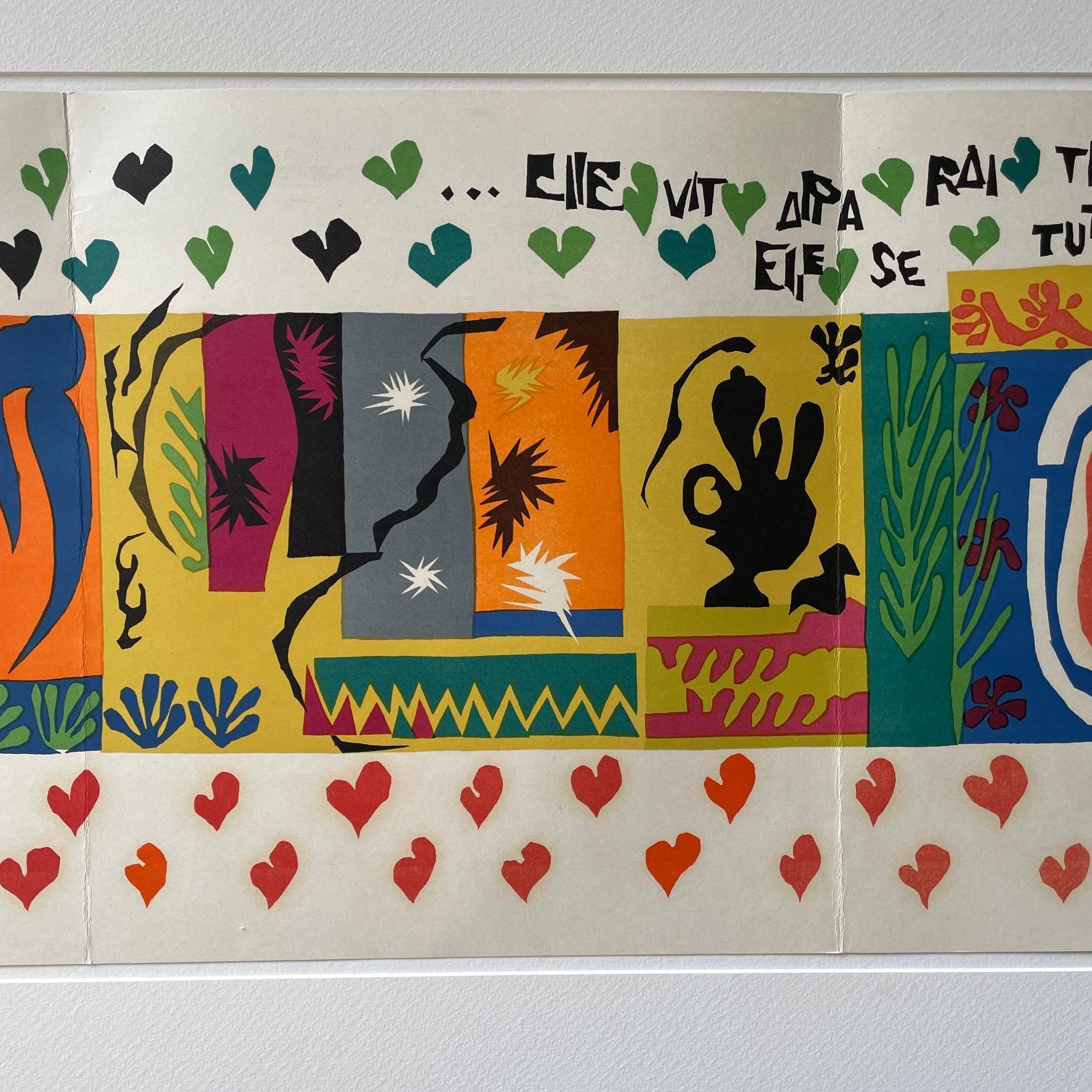 Henri Matisse Litografía de la Cartera de Jazz Página desplegable Hecho a máquina en venta