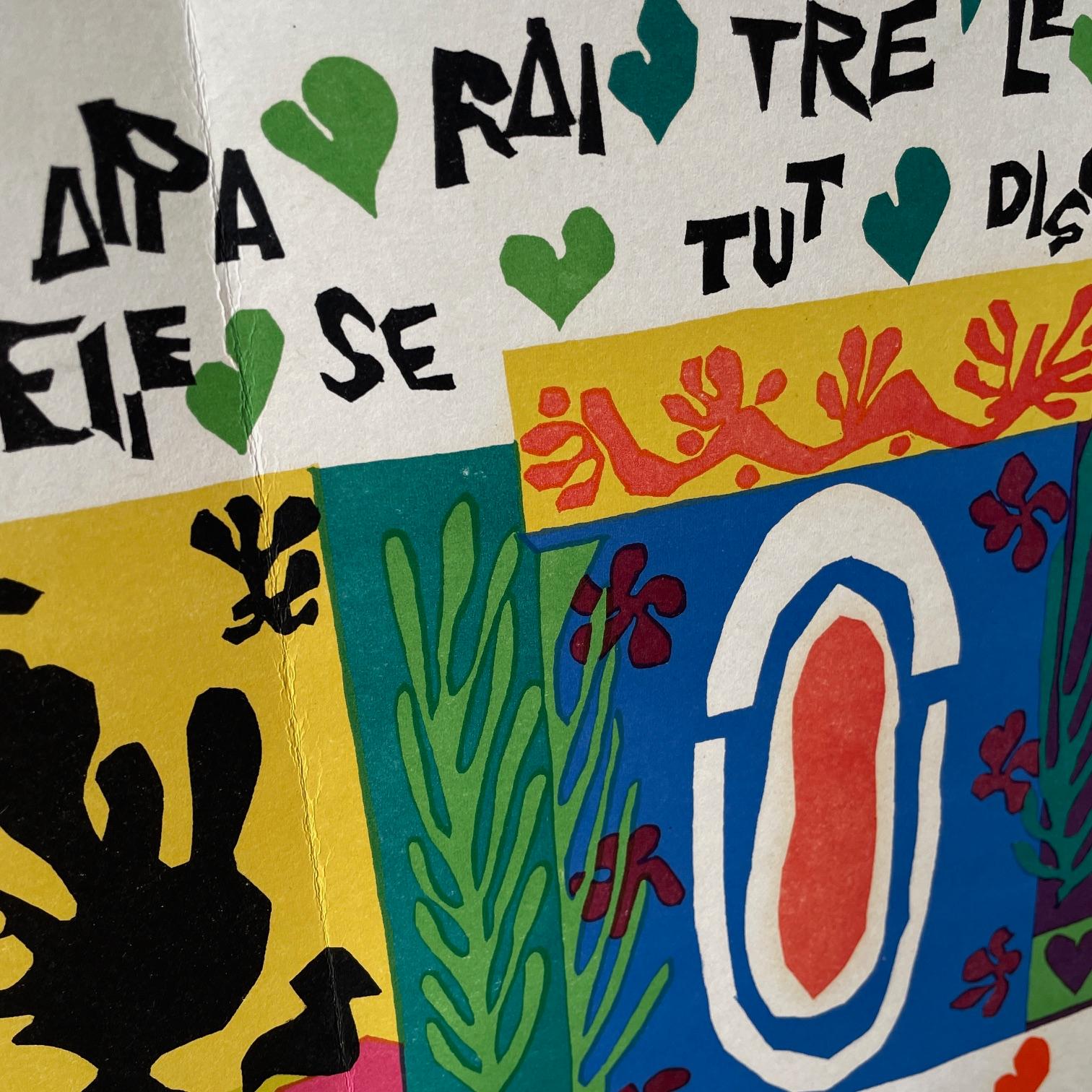 Henri Matisse Litografía de la Cartera de Jazz Página desplegable mediados del siglo XX en venta