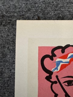 Henri Matisse - "Madame de Pompadour" (Litografía, 1959) Impreso por Mourlot