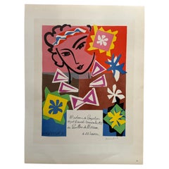 Henri Matisse – “Madame de Pompadour” (Lithograph, 1959) Printed By Mourlot