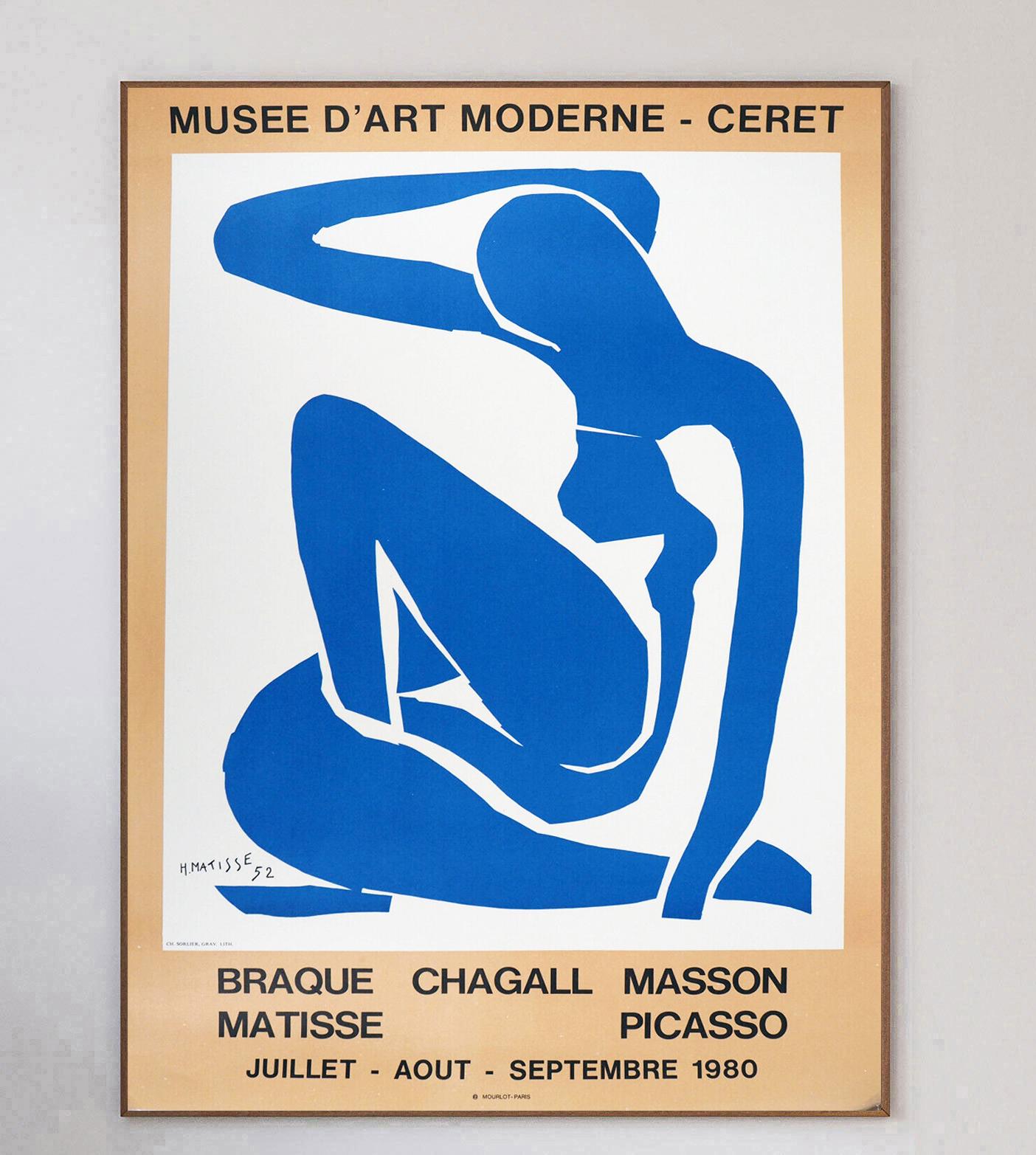 Henri Matisse – Musee d'Art Moderne Ceret, Original-Vintage-Poster, 1980 (Ende des 20. Jahrhunderts) im Angebot