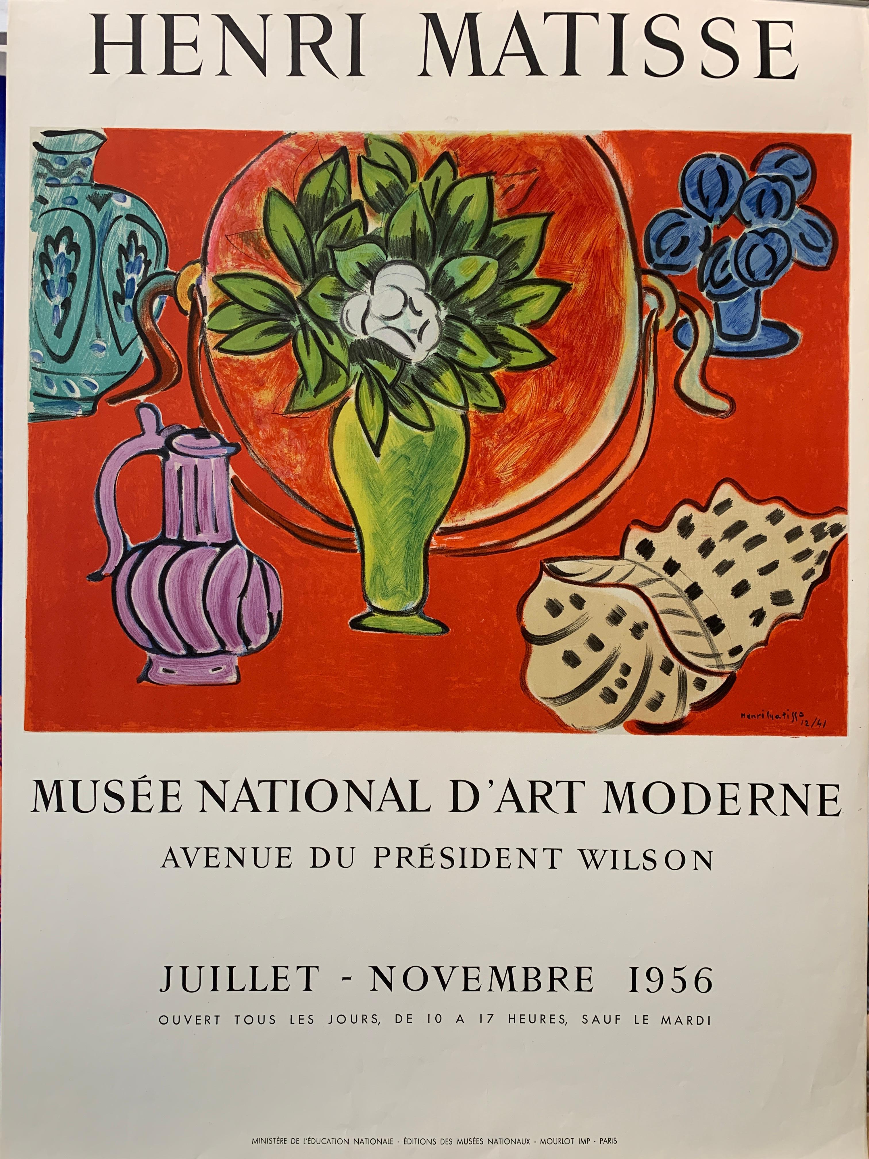 Entre 1900 et 1905, Matisse peint dans le style dit des Fauves. La plupart de ses plus belles œuvres ont été créées au cours de la décennie qui a suivi 1906. Matisse a développé un style qui mettait l'accent sur les formes aplaties et les motifs