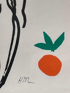 Henri Matisse „Nu Aux Orange“, Orignal-Lithographie, 1954 von Mourlot Freres, Paris